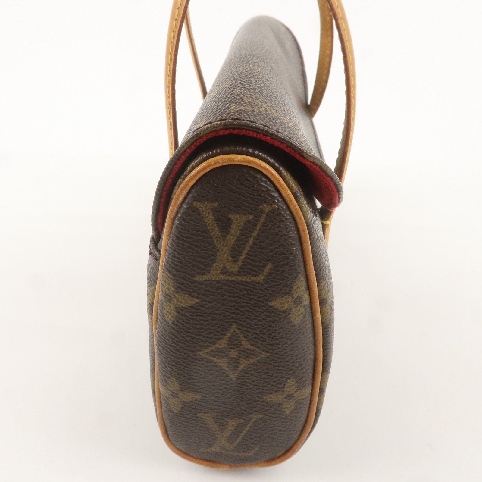 Louis Vuitton Monogram Sonatine Hand Bag Brown M51902