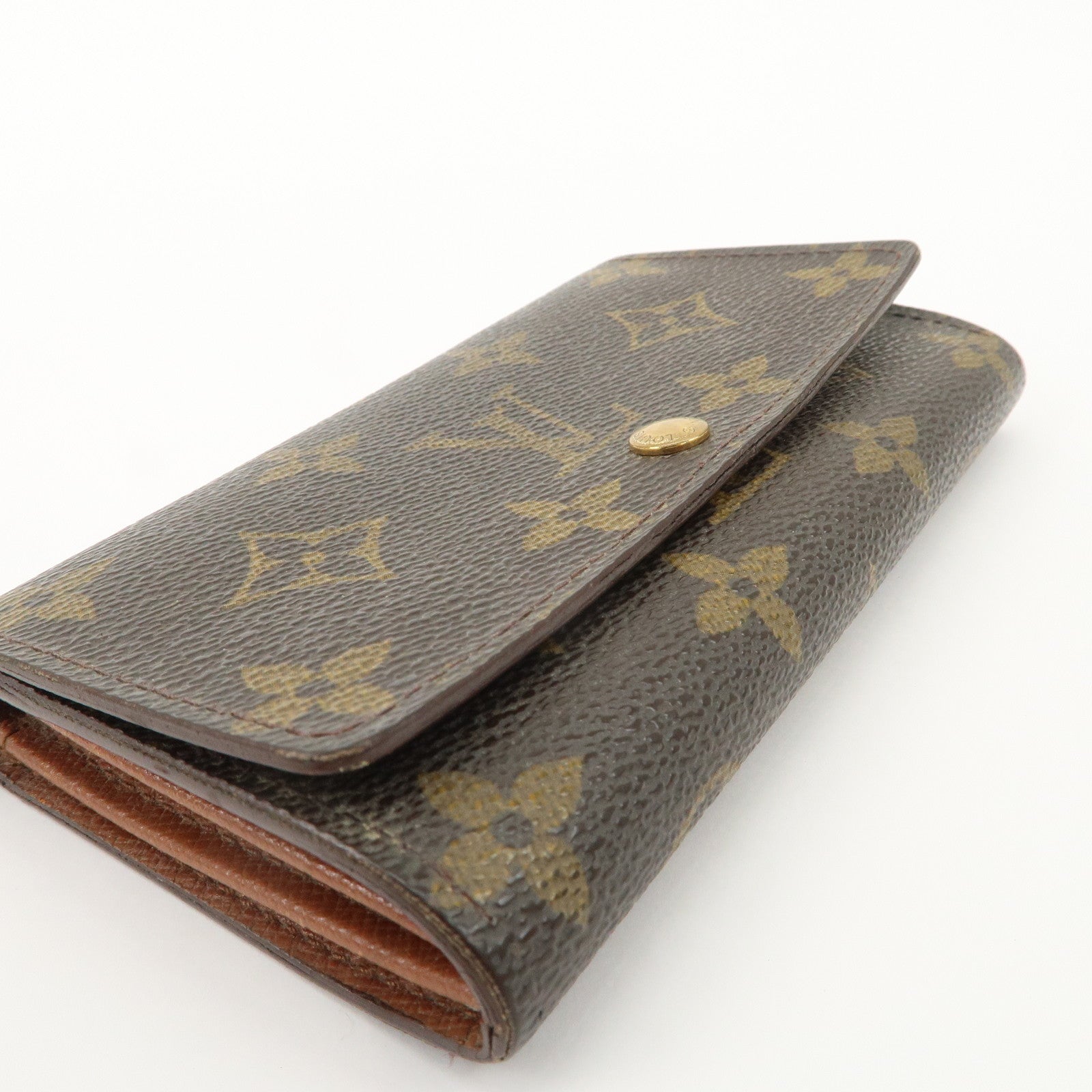 Louis Vuitton Monogram Porte Monnaie Zip Bifold Wallet M61735