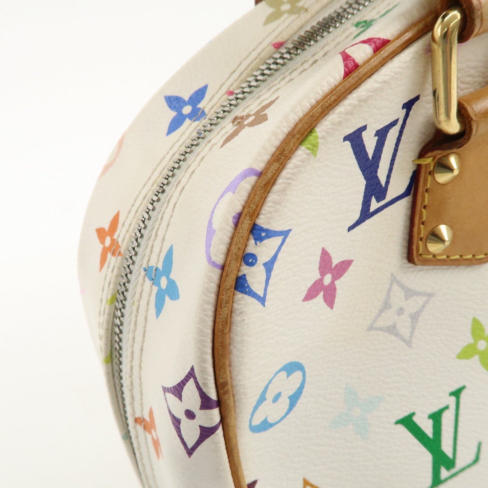 Louis Vuitton Monogram Multicolor Trouville Hand Bag M92663 Used