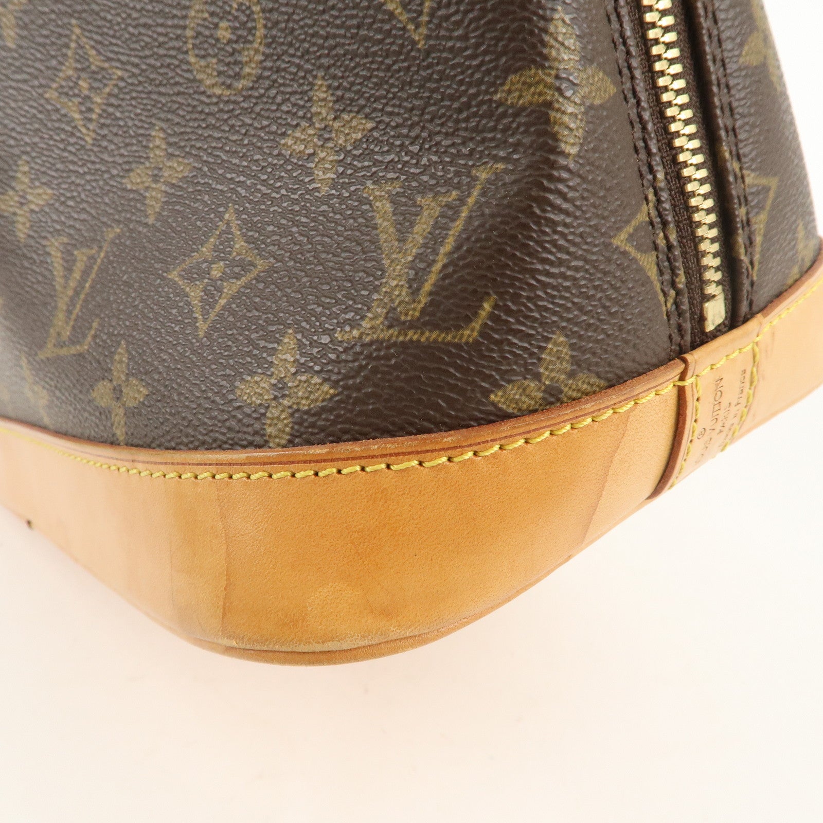 Louis Vuitton Monogram Alma Hand Bag Brown M51130