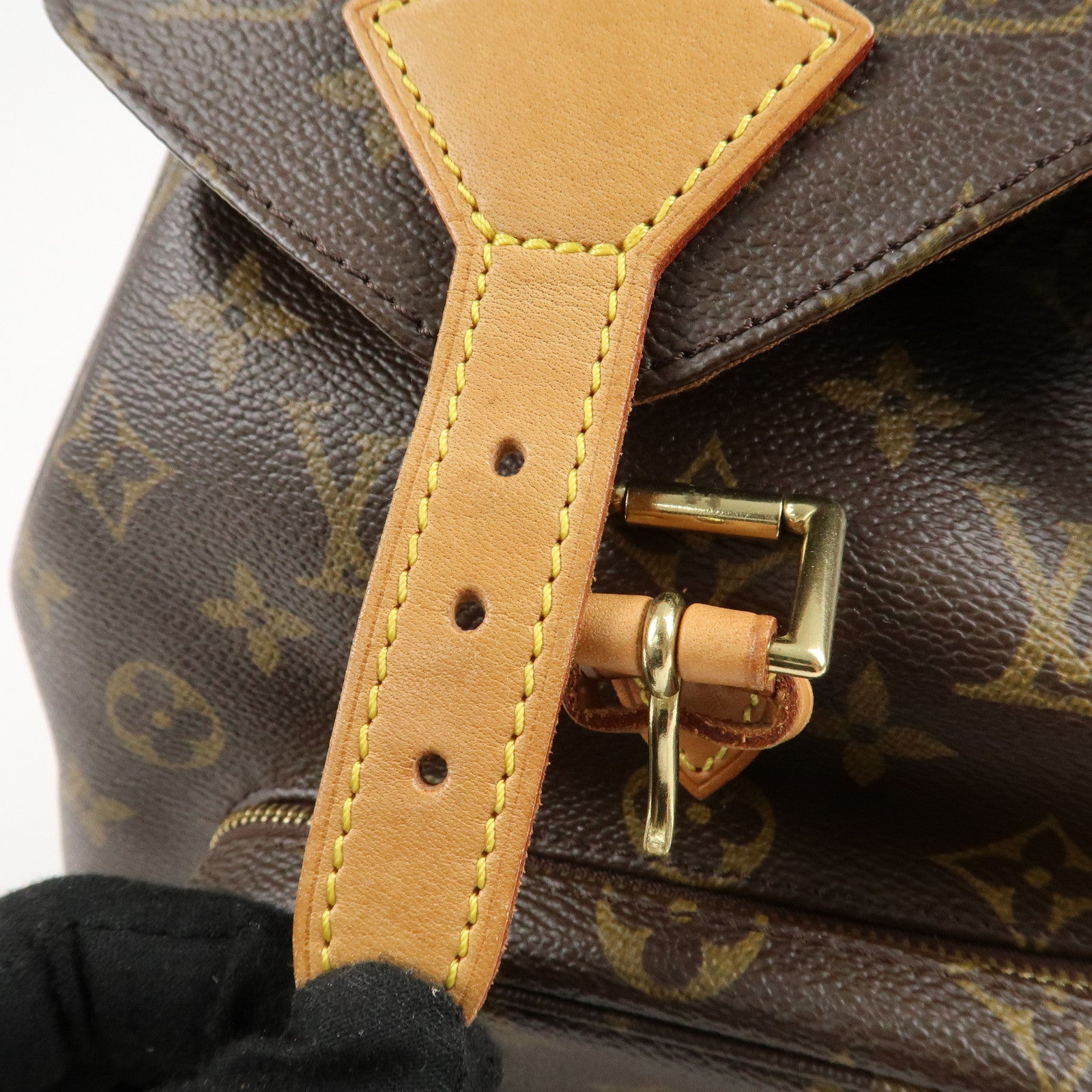 Louis Vuitton Monogram Montsouris MM Back Pack Bag M51136 Used