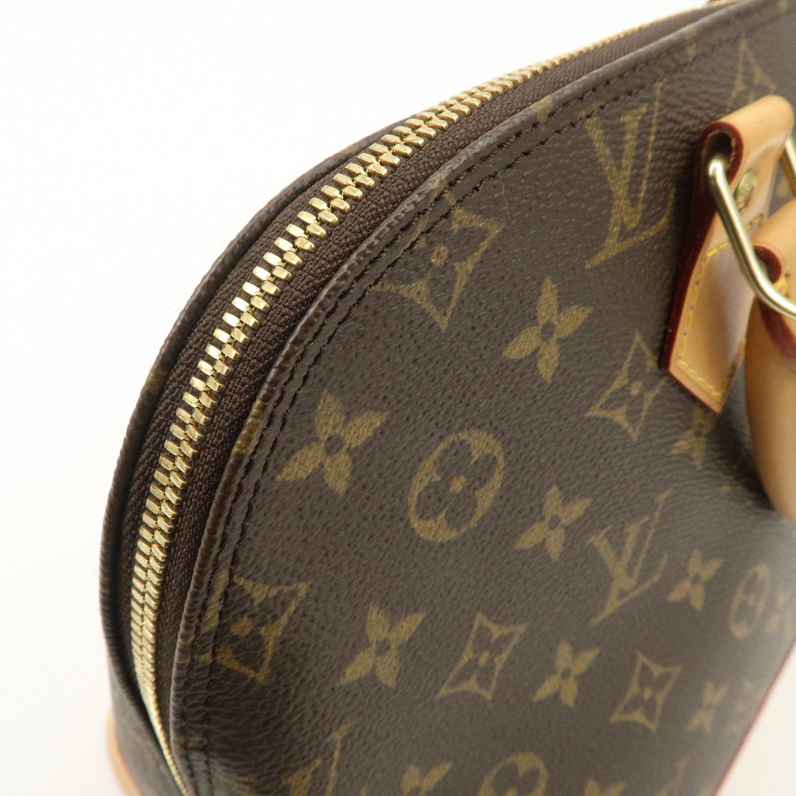 Louis Vuitton Monogram Alma Hand Bag Brown M51130