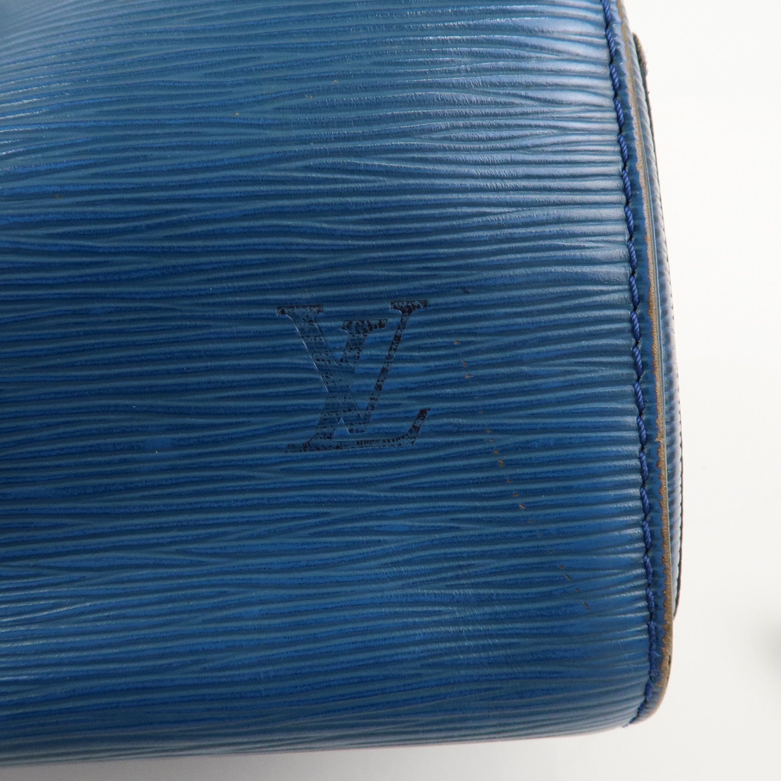 Louis Vuitton Epi Speedy 25 Hand Boston Bag Blue M43015 Used