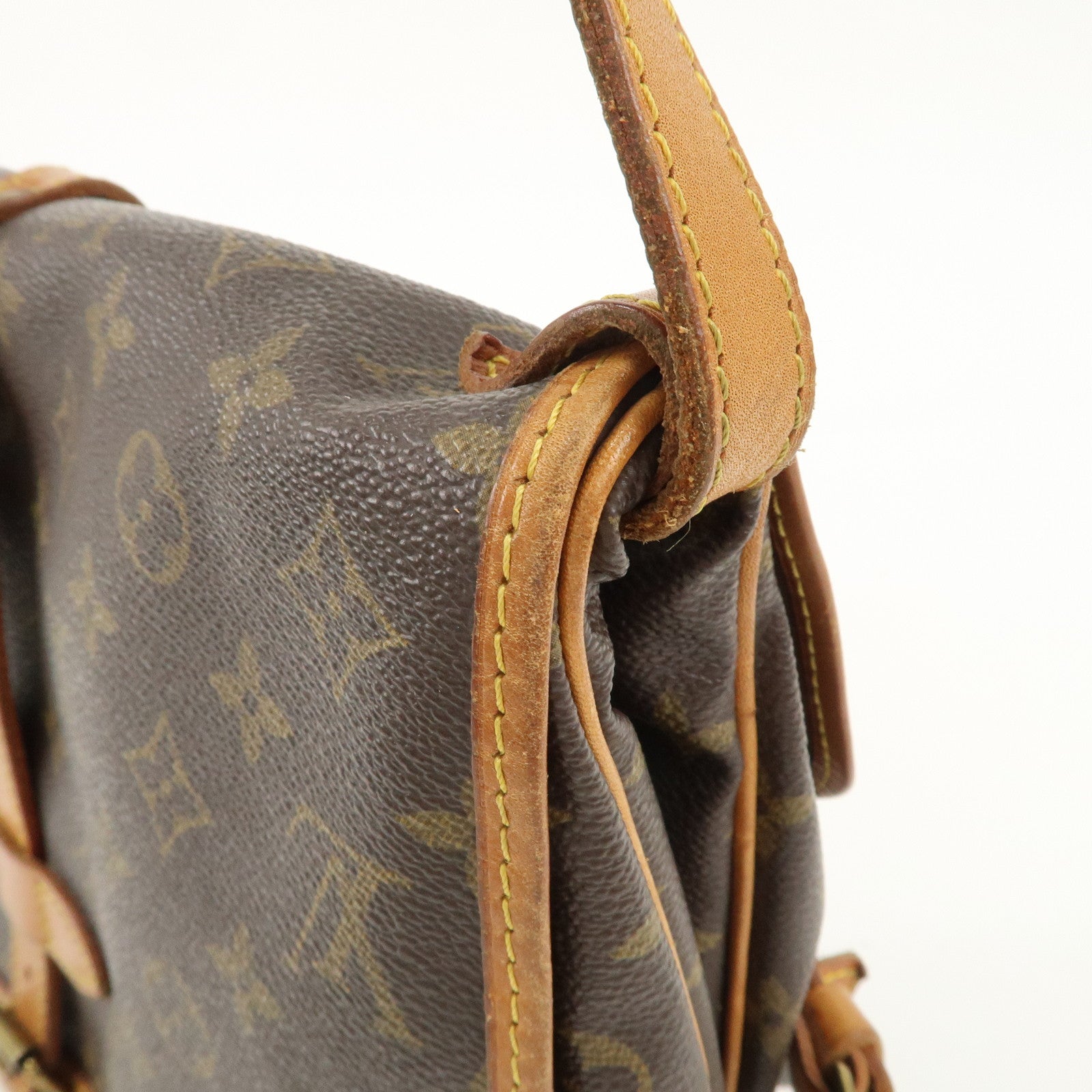 Louis Vuitton Monogram Saumur 30 Shoulder Bag Brown M42256