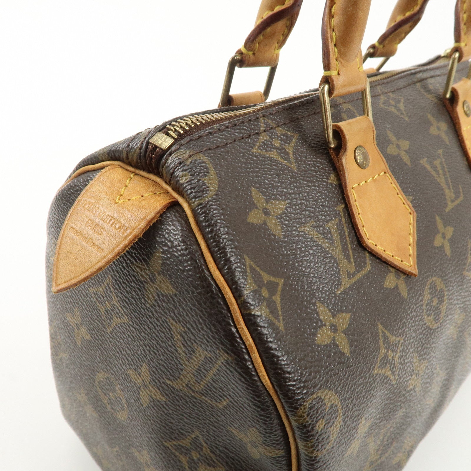 Louis Vuitton Monogram Speedy 25 Hand Bag Boston Bag M41528 Used