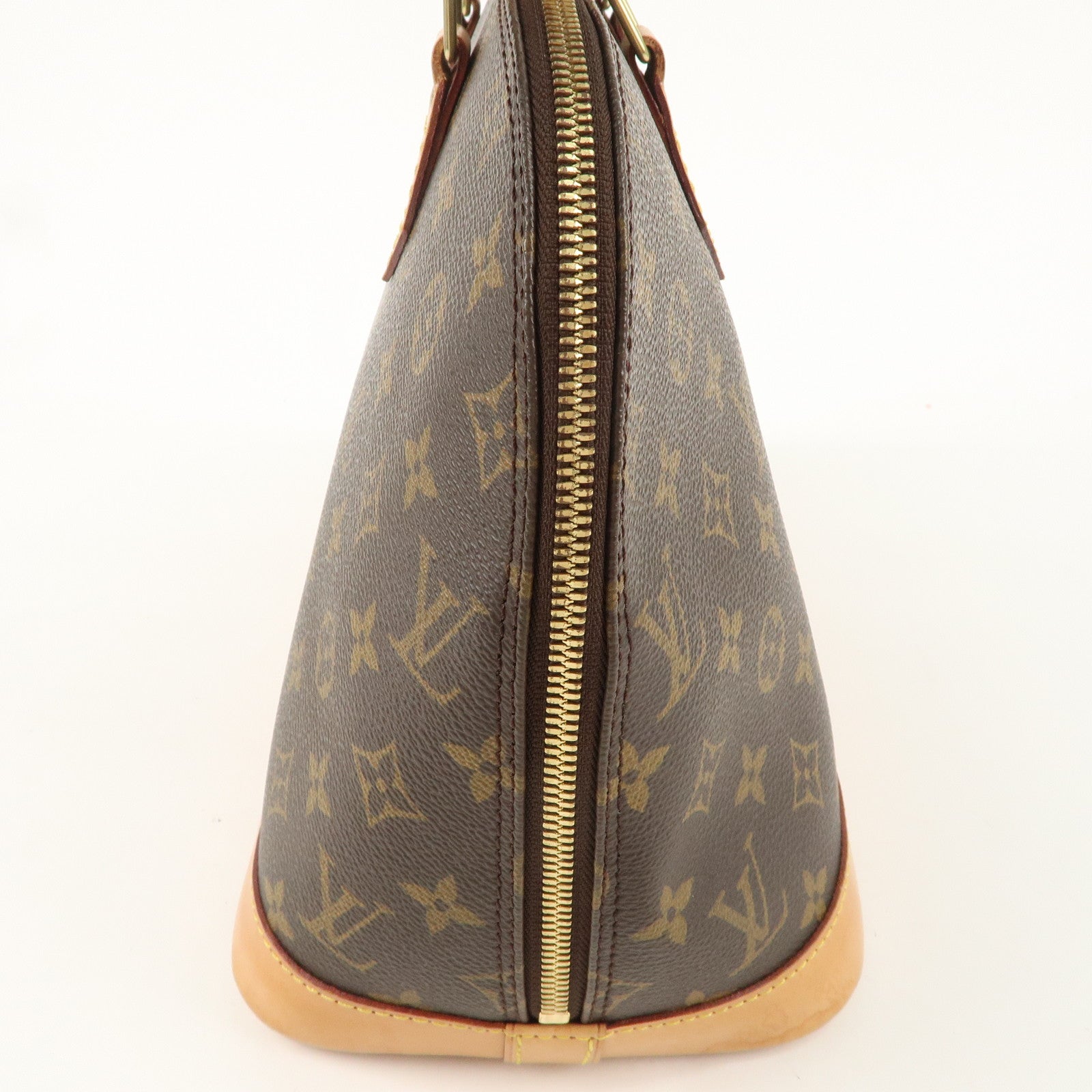 Louis Vuitton Monogram Alma Hand Bag Brown M51130