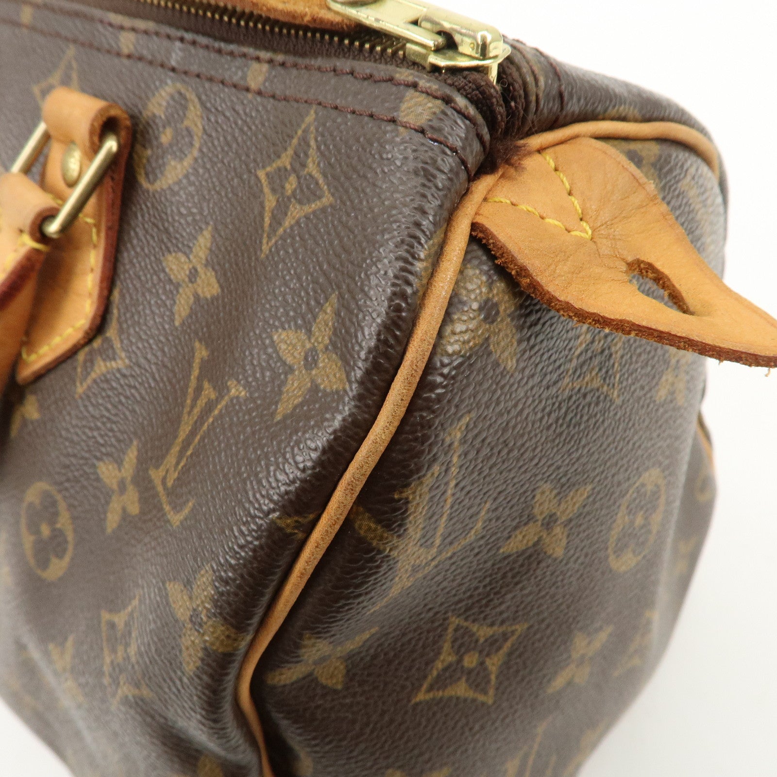 Louis Vuitton Monogram Speedy 30 Hand Bag Boston Bag M41526 Used