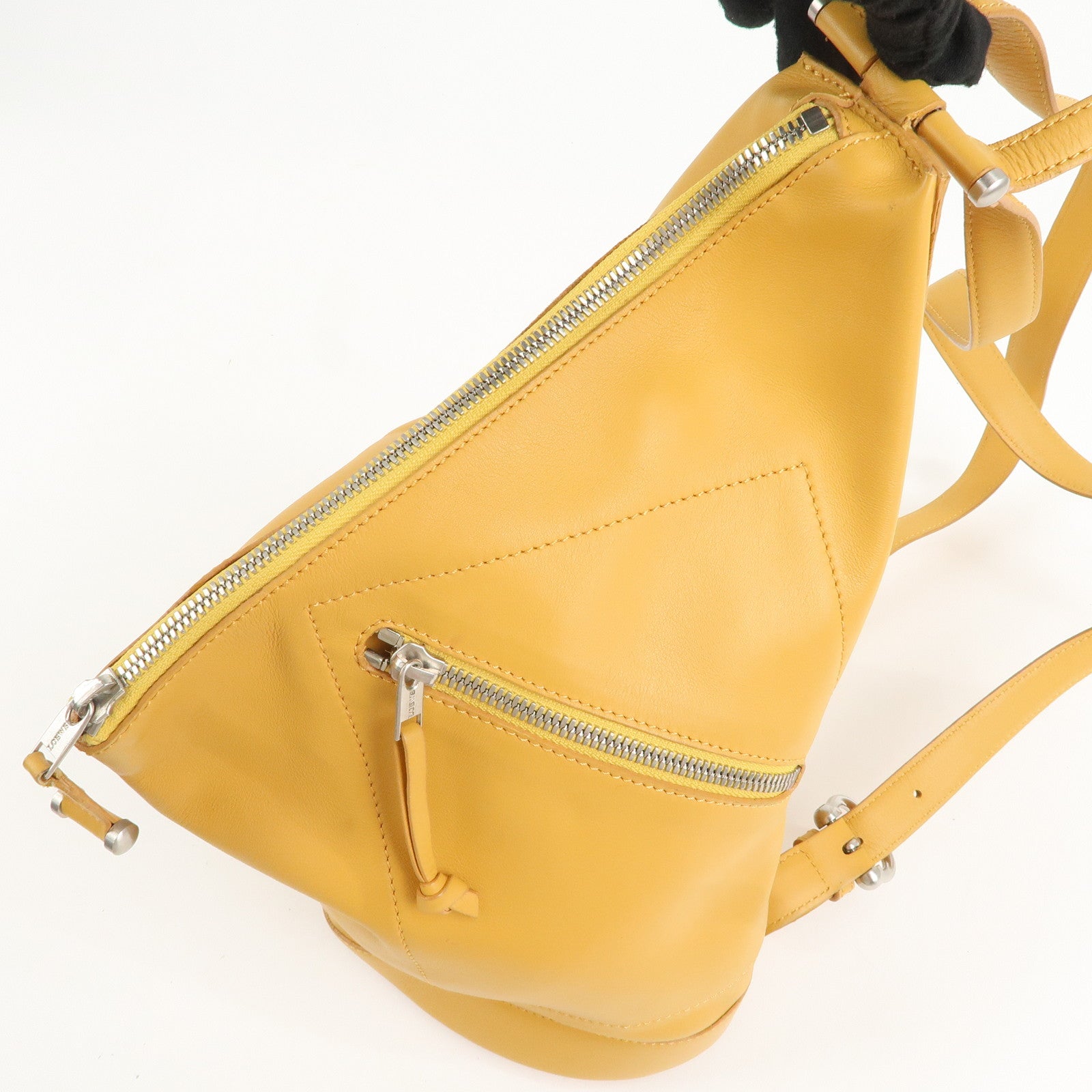 LOEWE Leather Anton Backpack Rucksack Bag Shoulder Bag Yellow