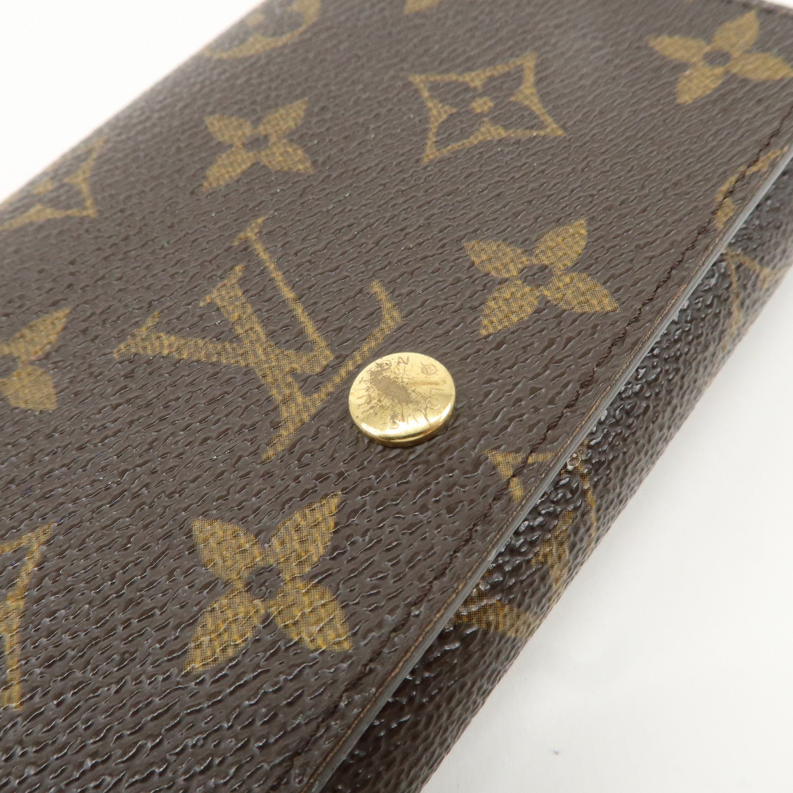 Louis Vuitton Monogram Porte Monnaie Billets Tresor Wallet M61730 Used