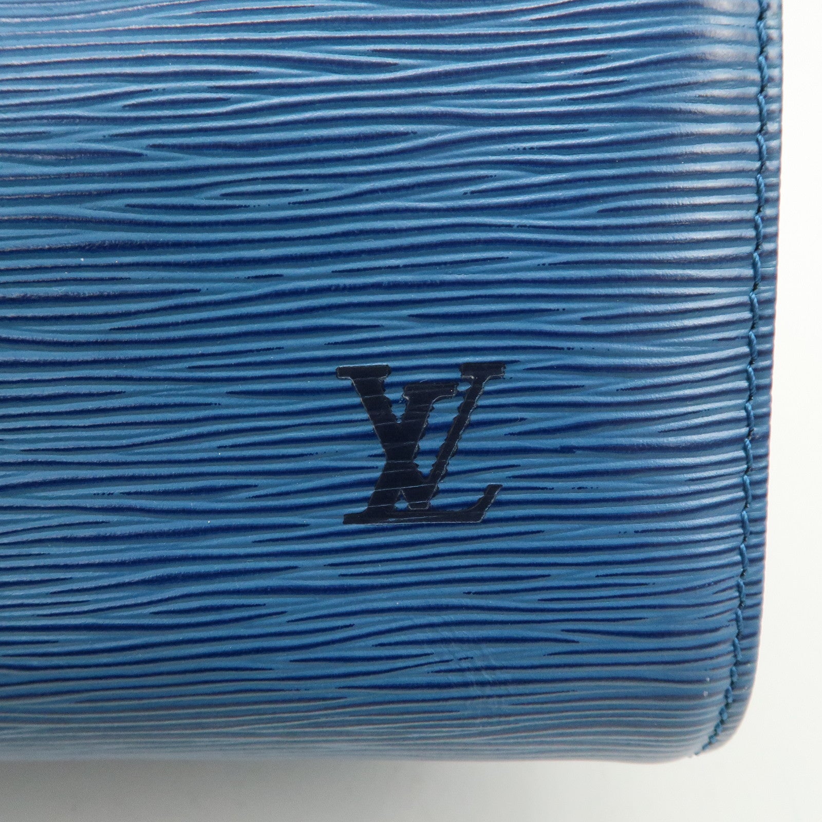 Louis Vuitton Epi Speedy 25 Hand Boston Bag Blue M43015