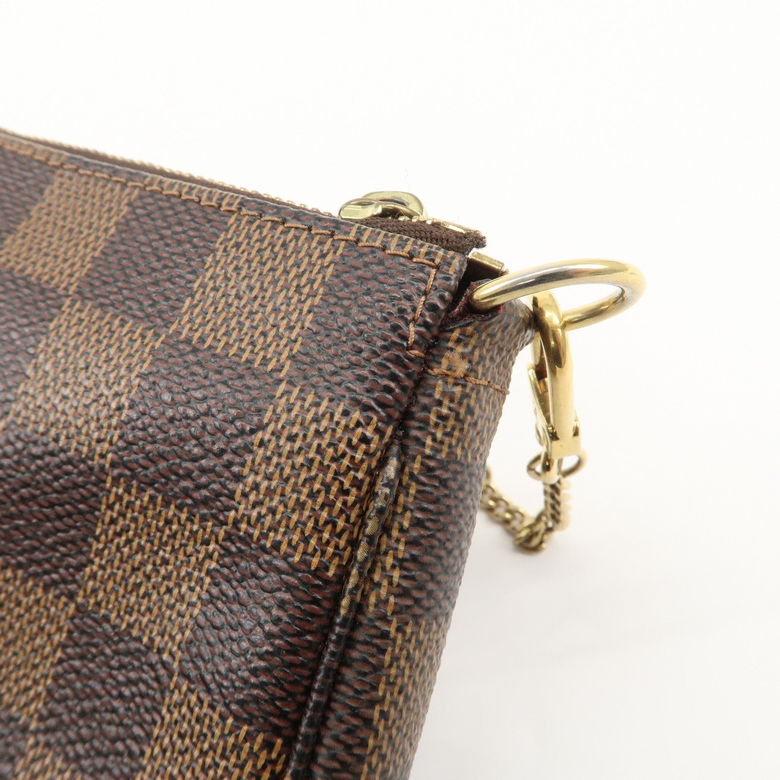 Louis Vuitton Damier T&B Mini Pochette Accessoires Pouch N58011 Used