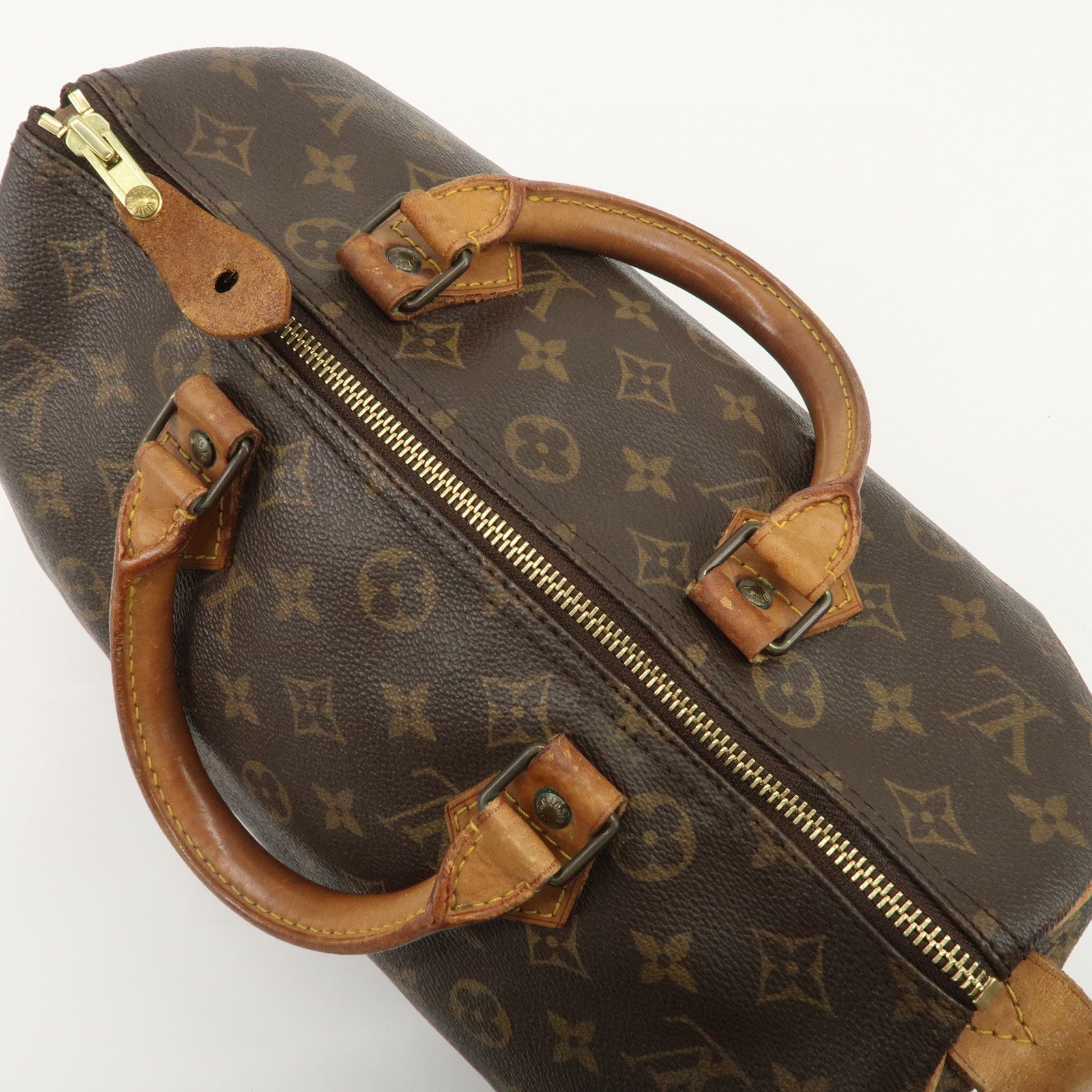 Louis Vuitton Monogram Speedy 30 Hand Bag Boston Bag M41526 Used