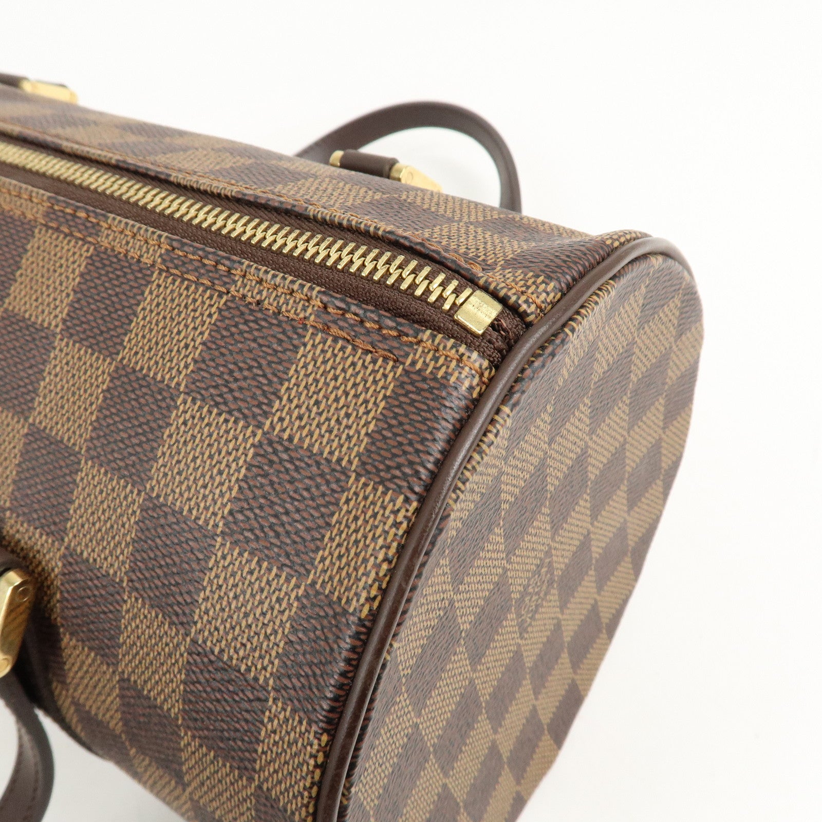 Louis Vuitton Damier Ebene Papillon 30 Hand Bag Brown N51303 Used