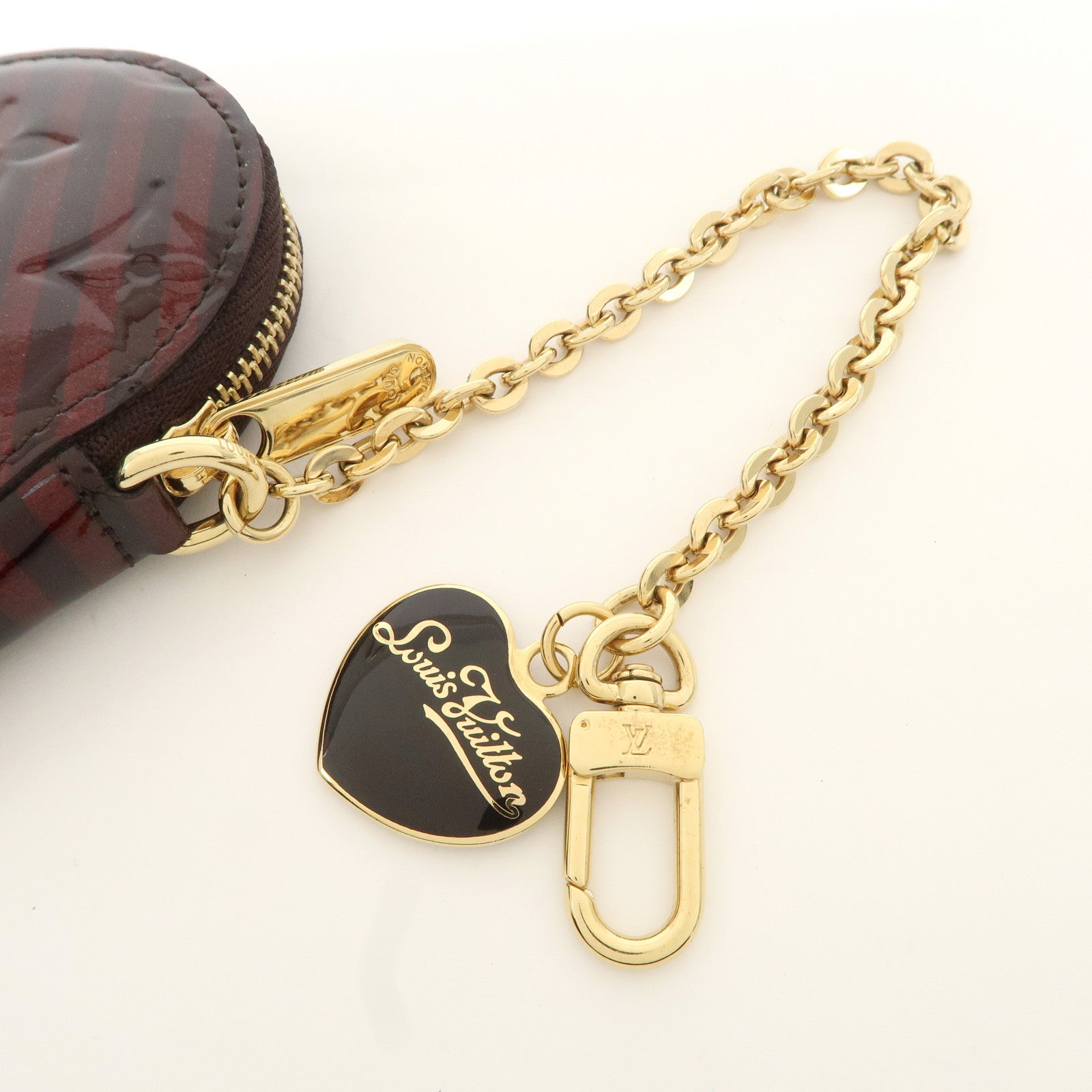 Louis Vuitton Monogram Vernis Rayeur Porte Monnaie Coeur M91713 Used