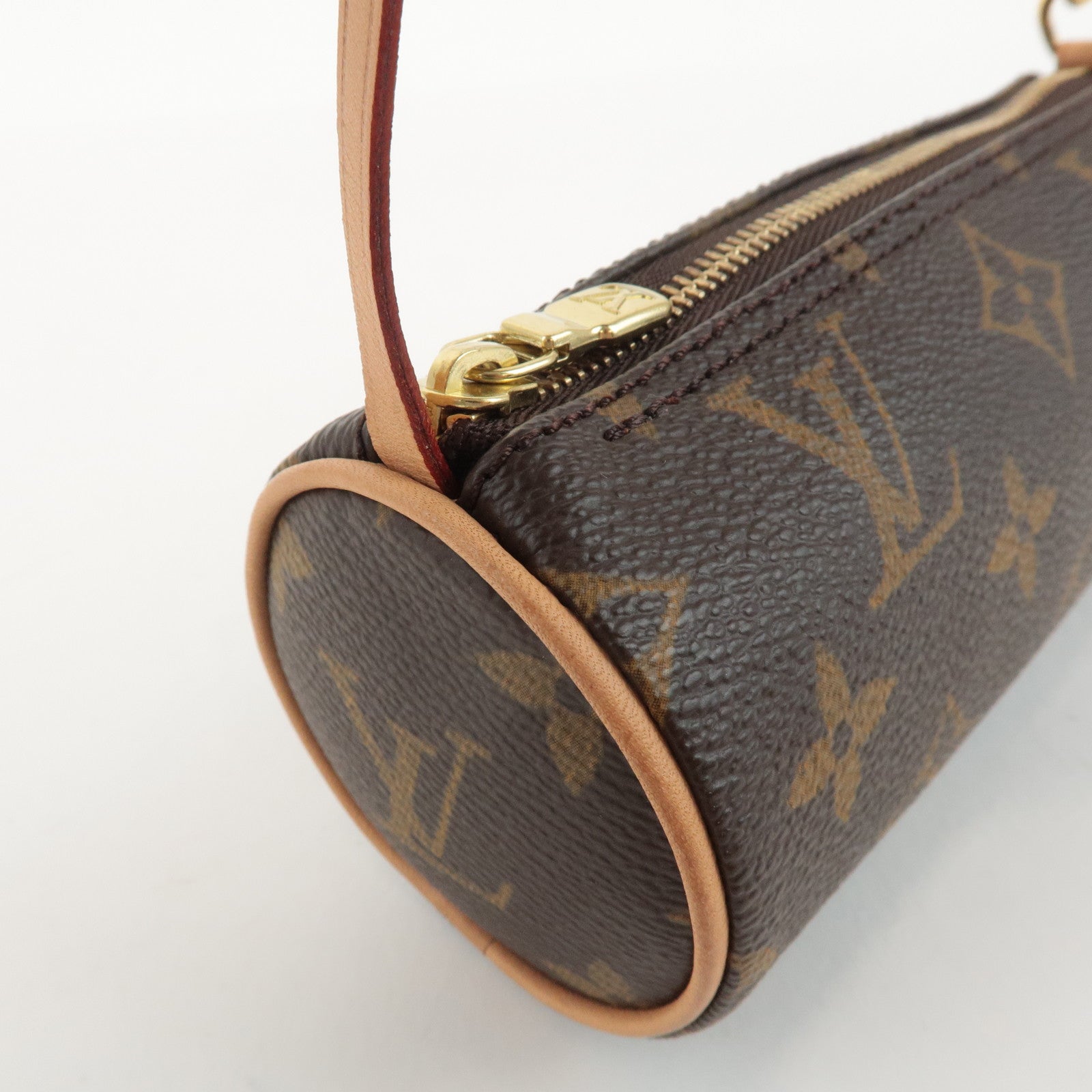 Louis Vuitton Monogram Mini Pouch for Papillon Bag New Style Brown Used