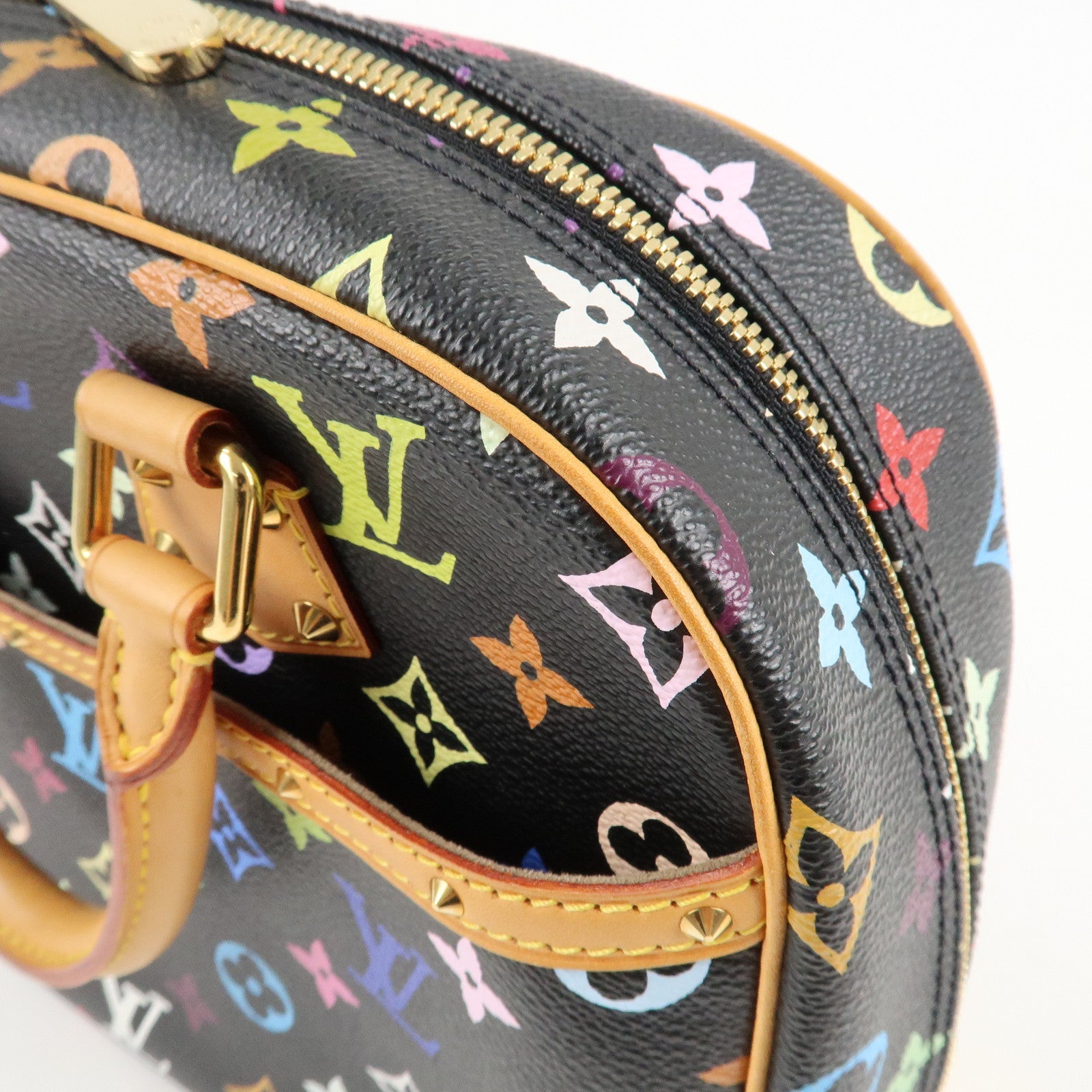 Louis Vuitton Monogram Multicolor Trouville Hand Bag M92662 Used