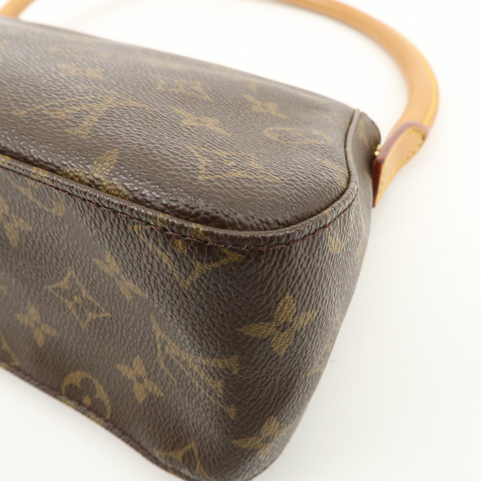 Louis Vuitton Monogram Mini Looping Shoulder Bag Hand Bag M51147 Used