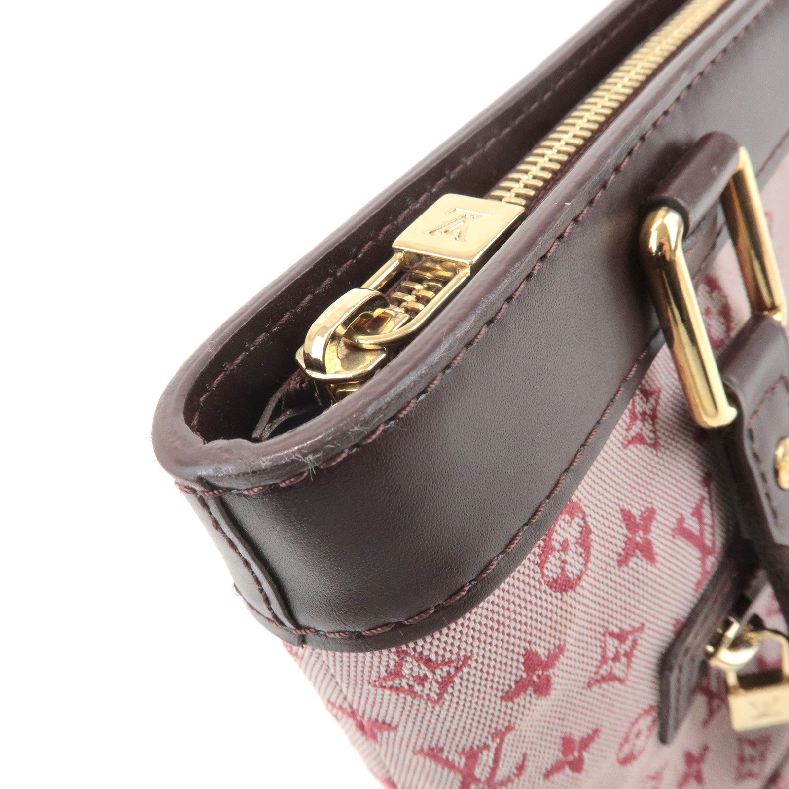 Louis Vuitton Monogram Mini Lucille PM Hand Bag Cerise M92682 Used