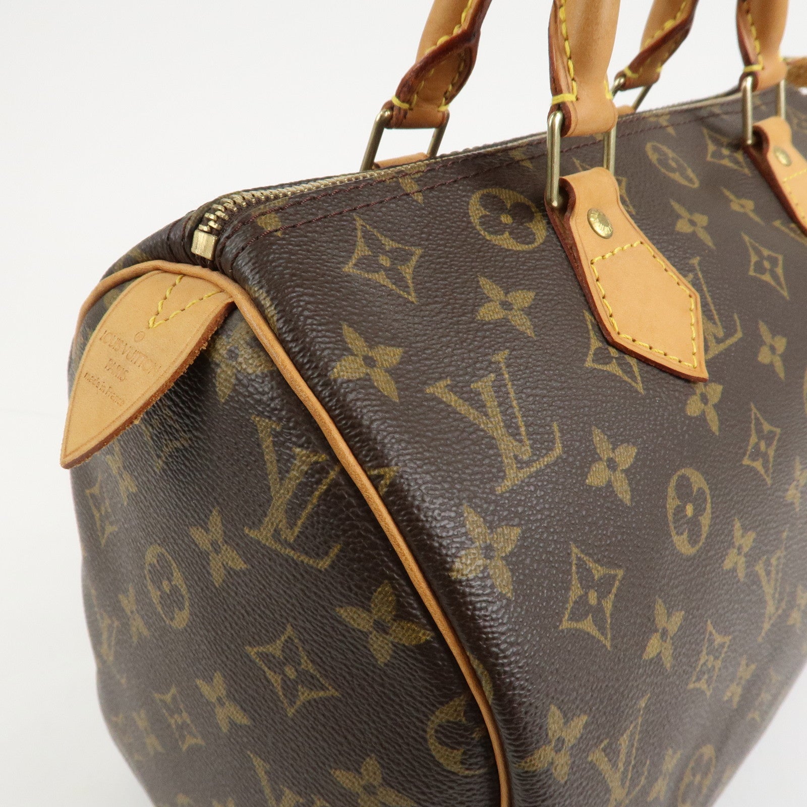 Louis Vuitton Monogram Speedy 30 Hand Bag Boston Bag M41526 Used