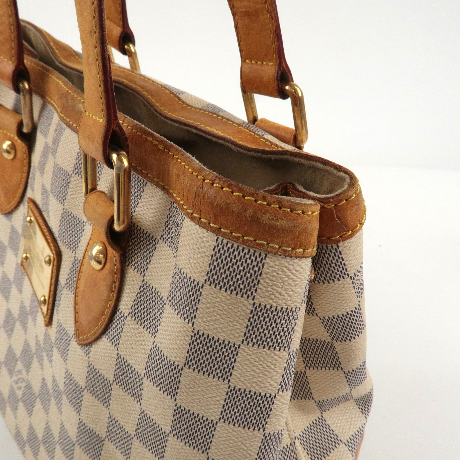 Louis Vuitton Damier Azur Hampstead PM Hand Bag N51207