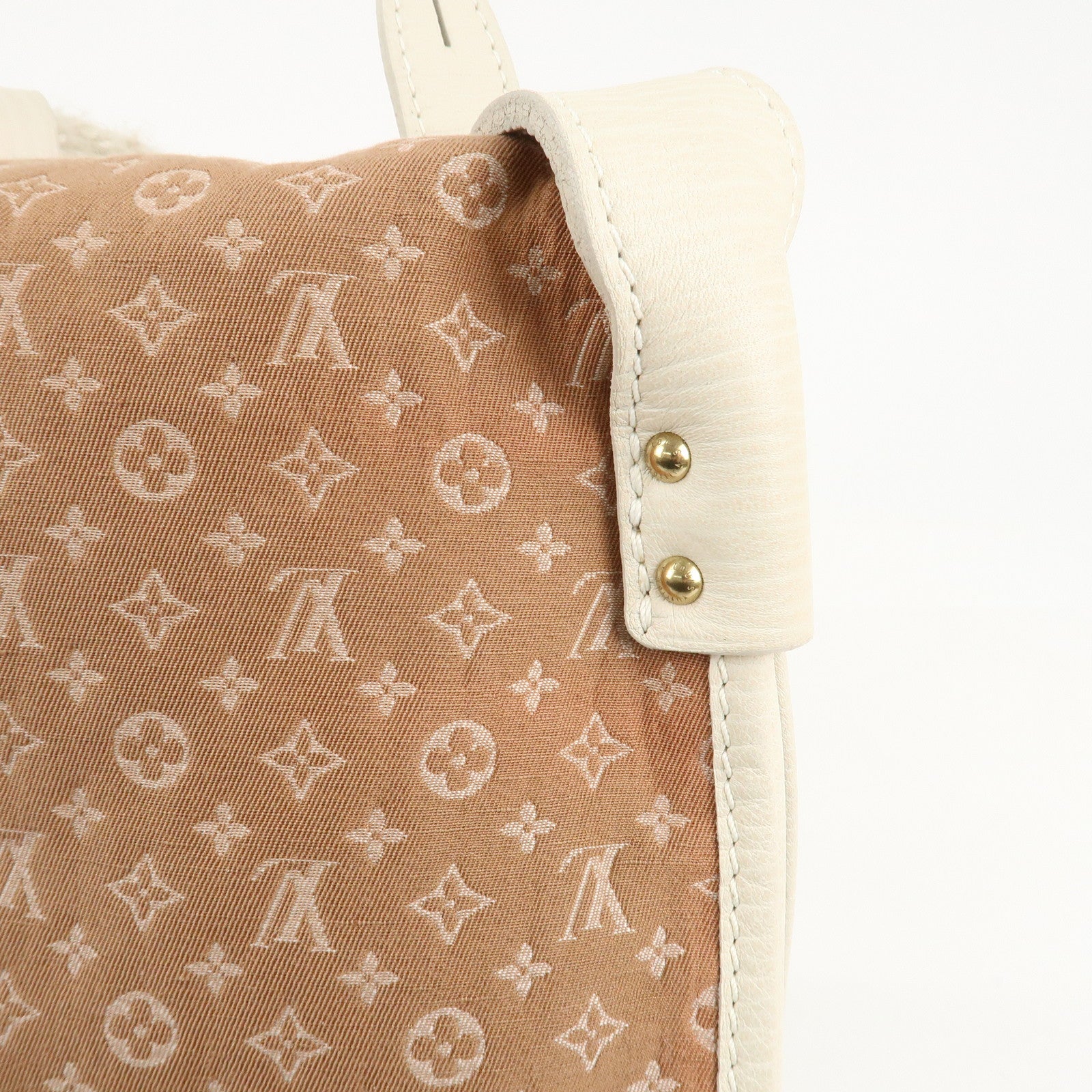 Louis Vuitton Monogram Mini Initial Aman Beige White M40020 Used