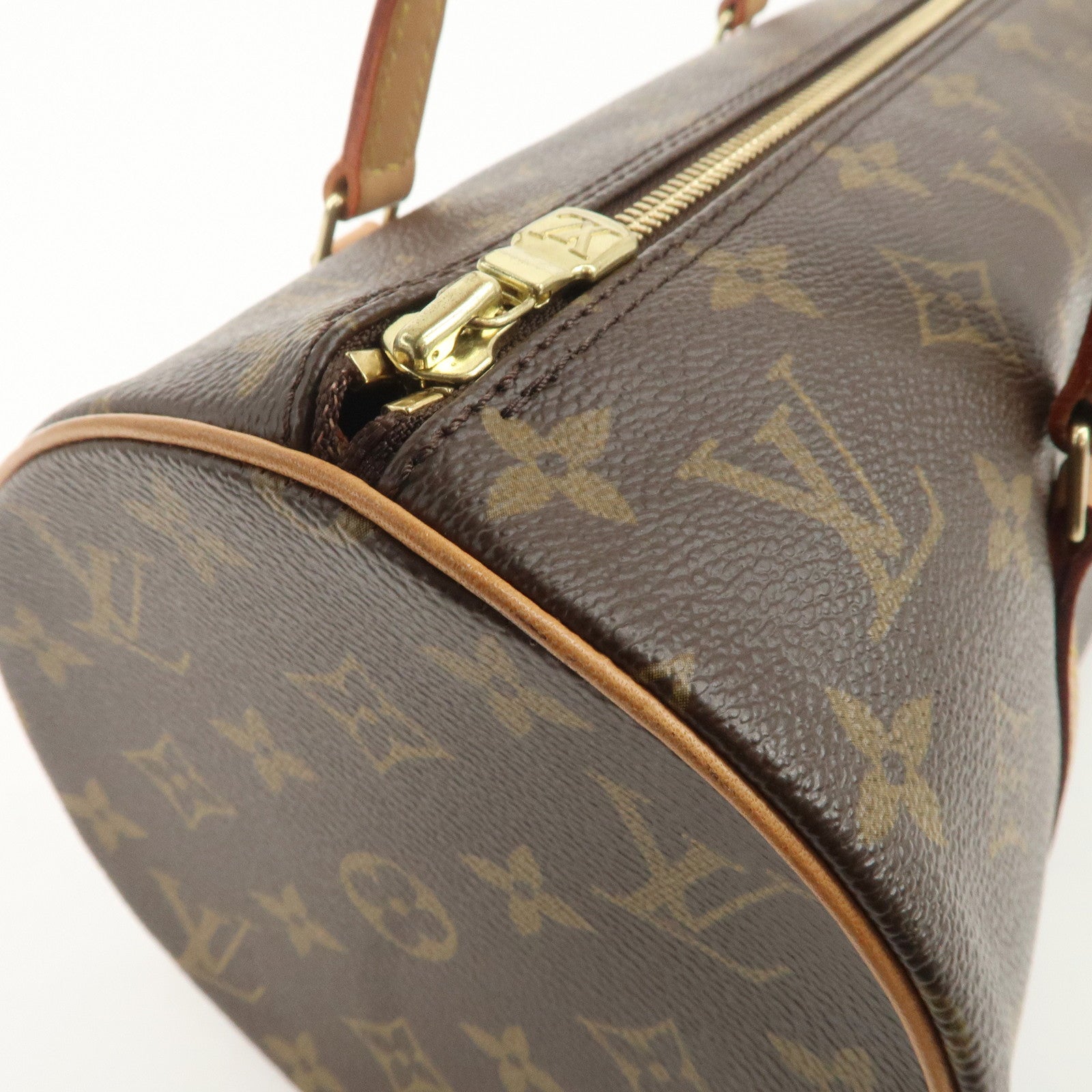 Louis Vuitton Monogram Papillon 30 Hand Bag Brown M51385