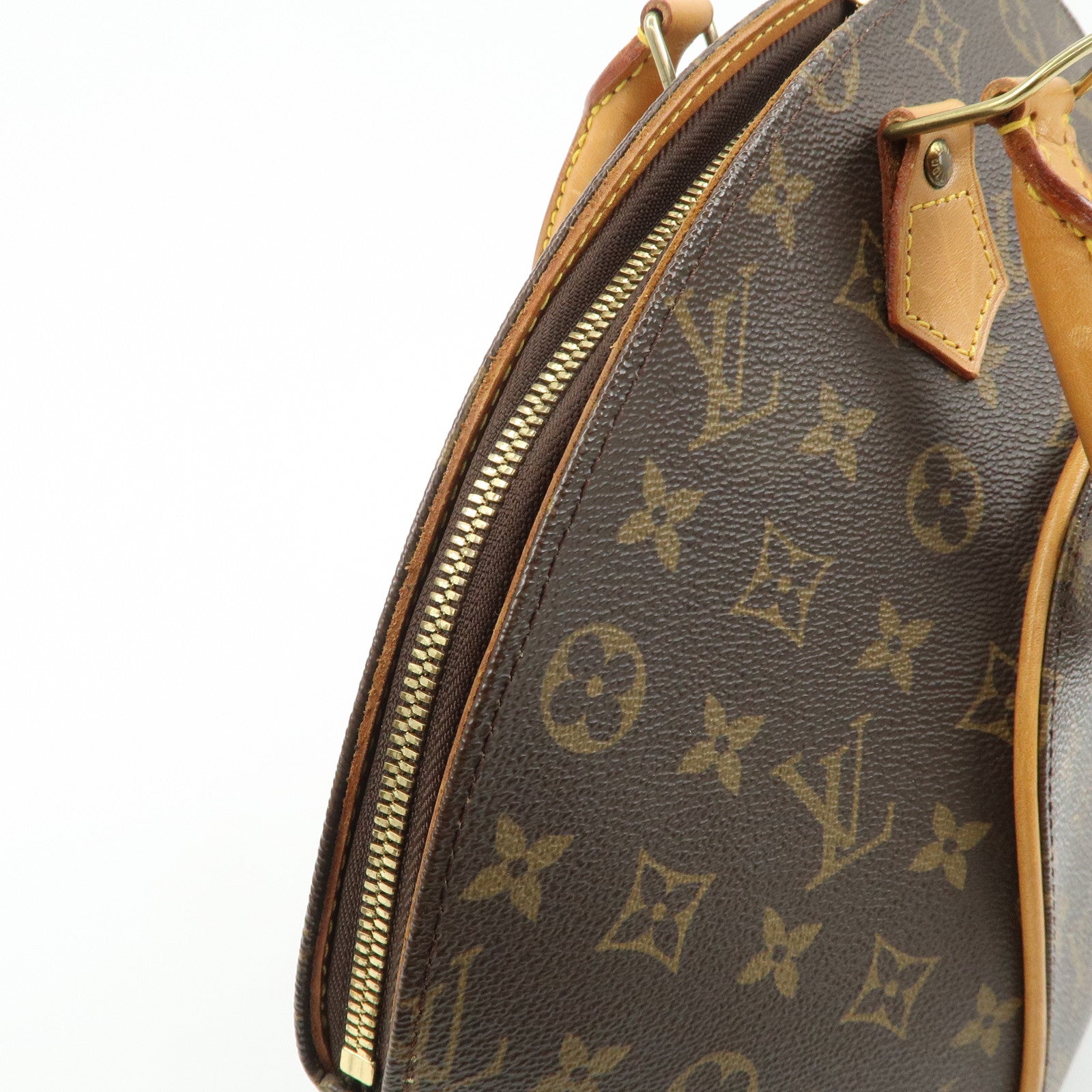 Louis Vuitton Monogram Ellipse MM Hand Bag Brown M51126 Used