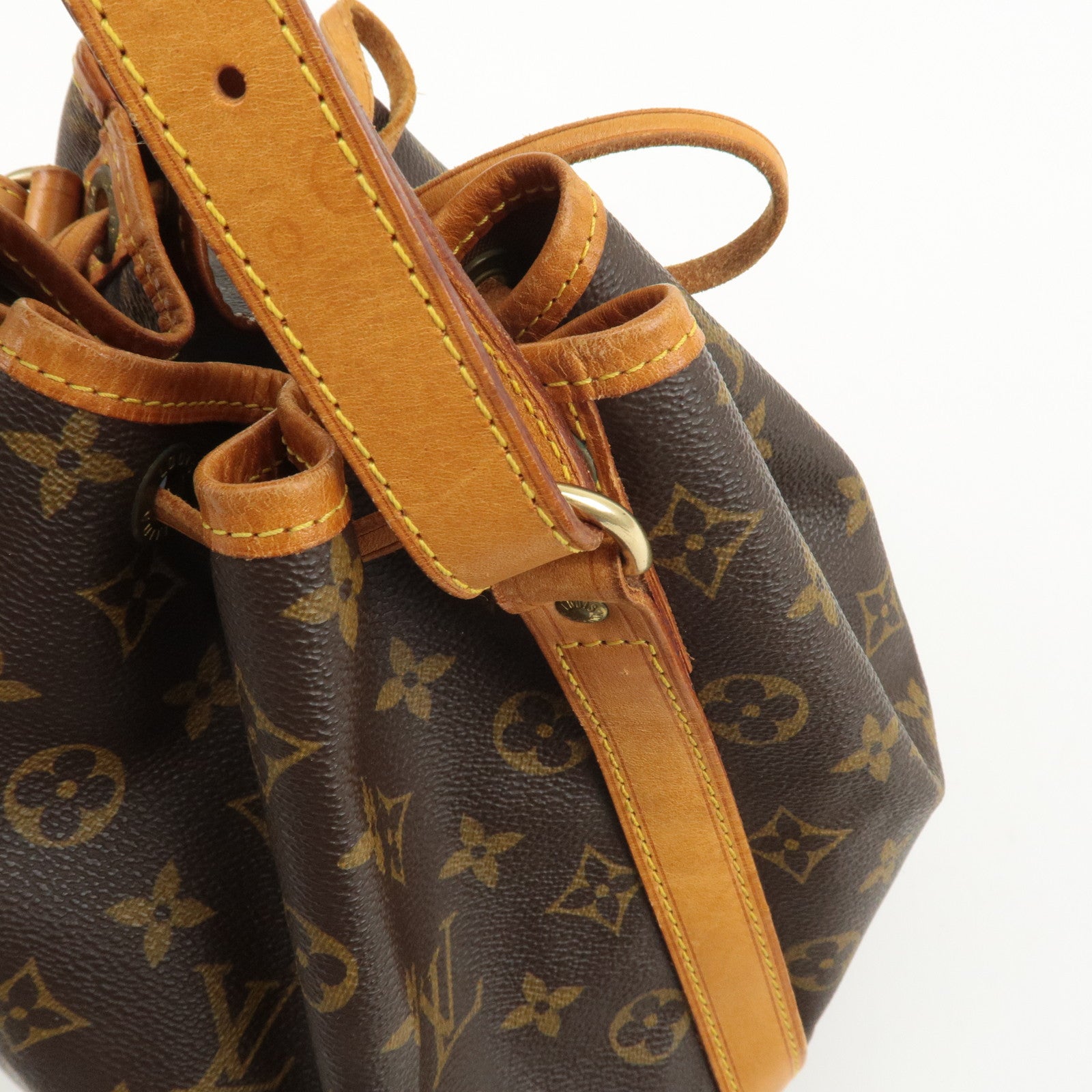 Louis Vuitton Monogram Petit Noe Shoulder Bag Brown M42226