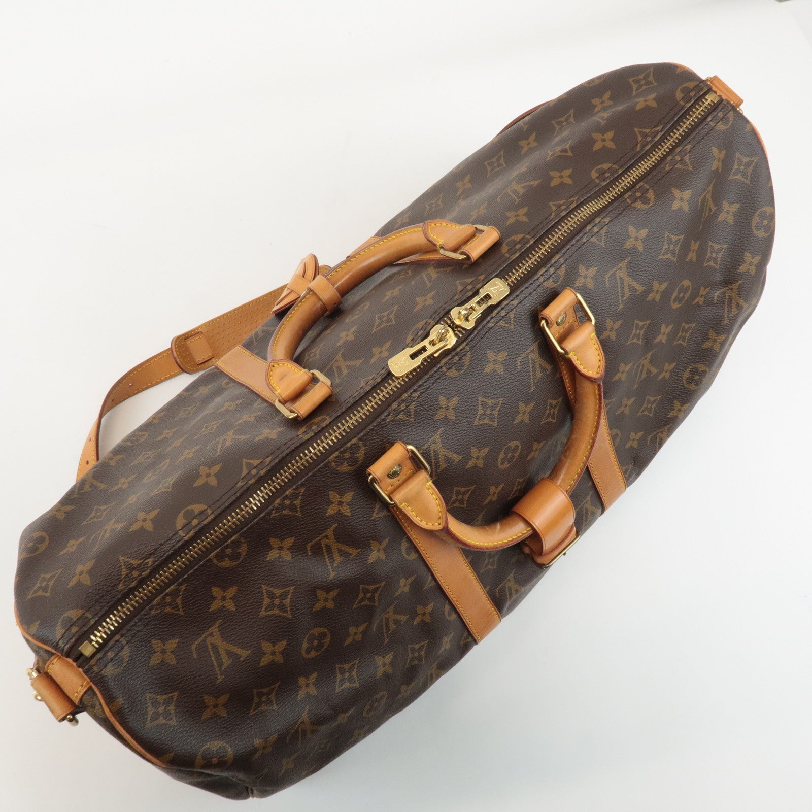 Louis Vuitton Monogram Keep All 50 Boston Bag Brown M41416