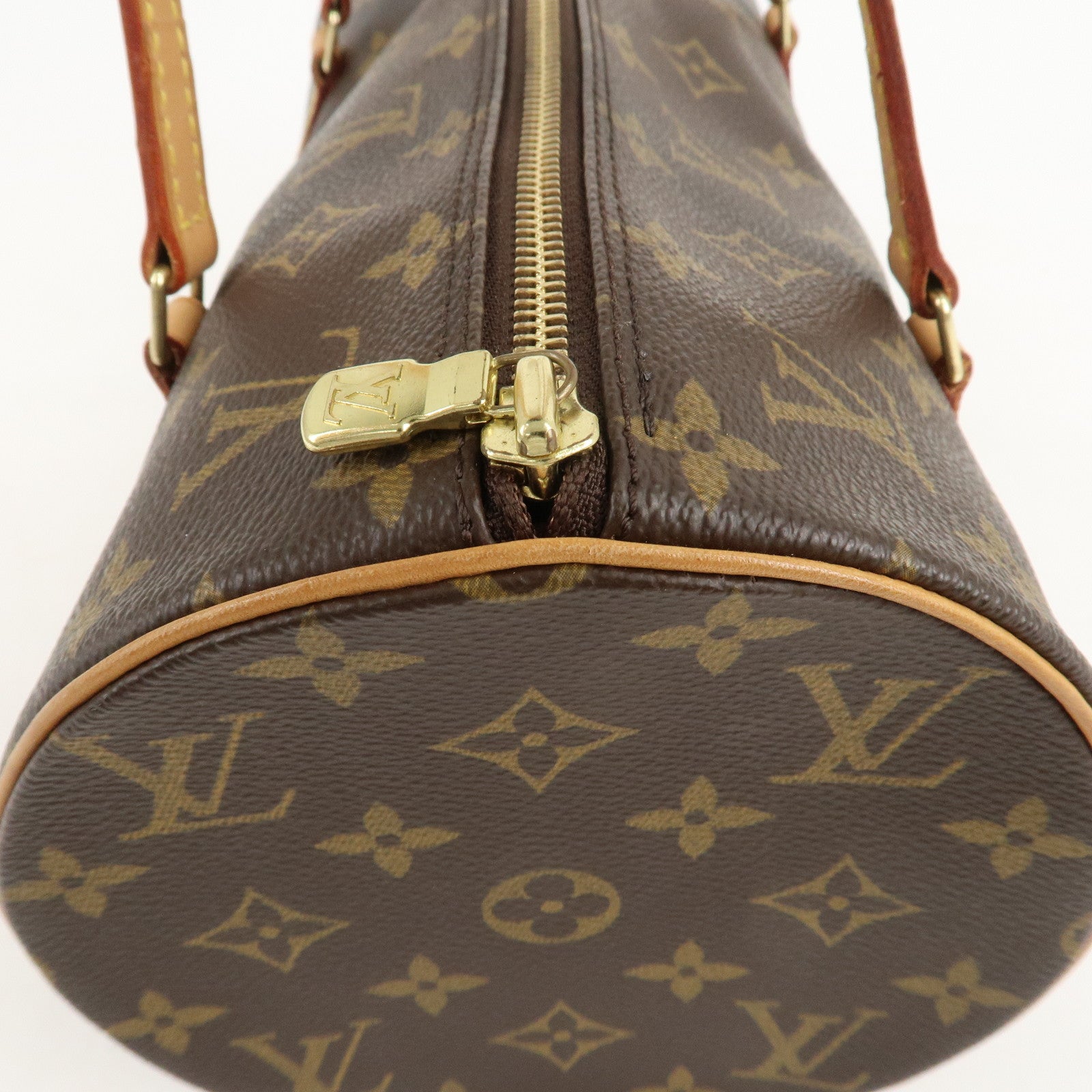 Louis Vuitton Monogram Papillon 30 Hand Bag New Style Brown M51385 Used