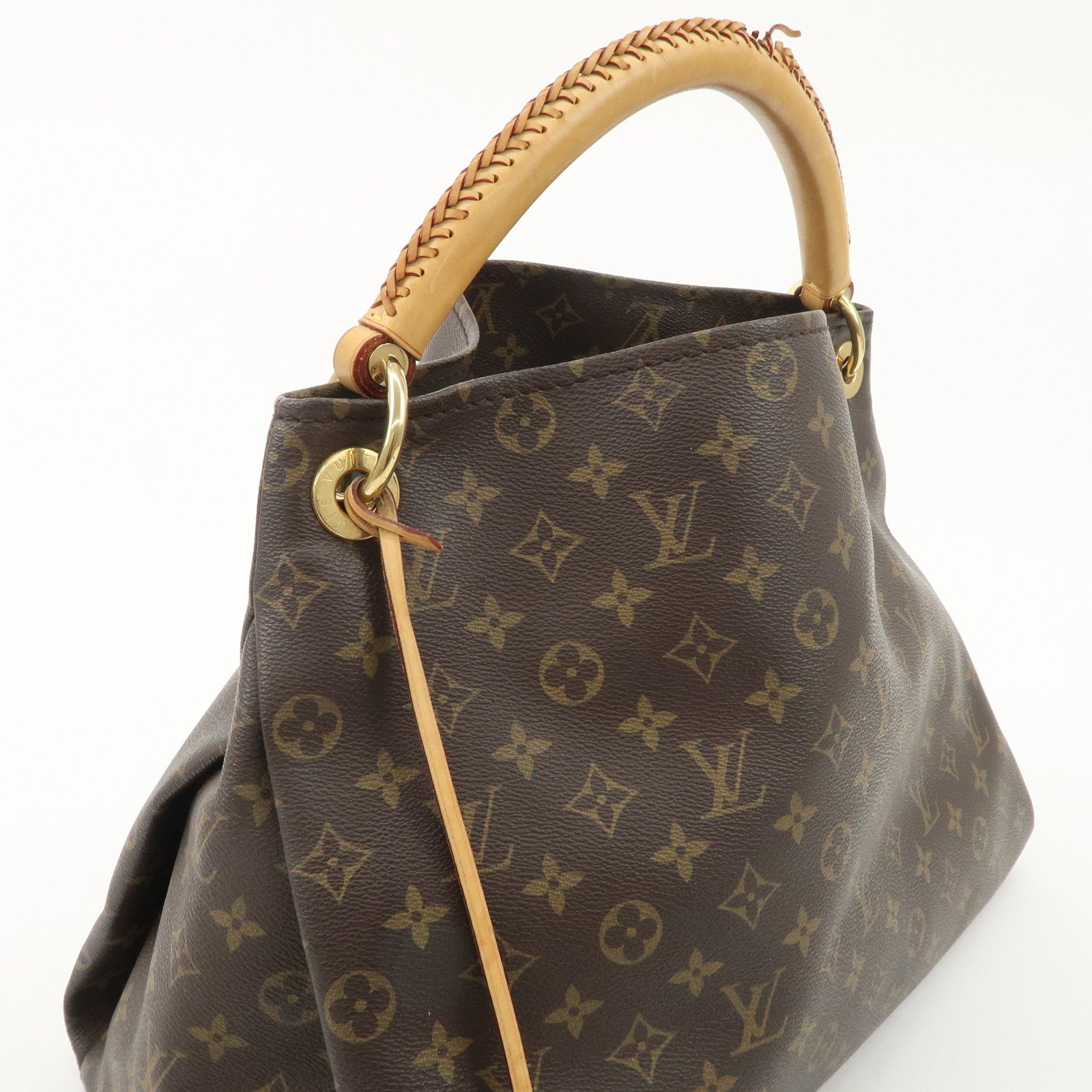 Louis Vuitton Monogram Artsy MM Shoulder Bag Brown M40249 Used