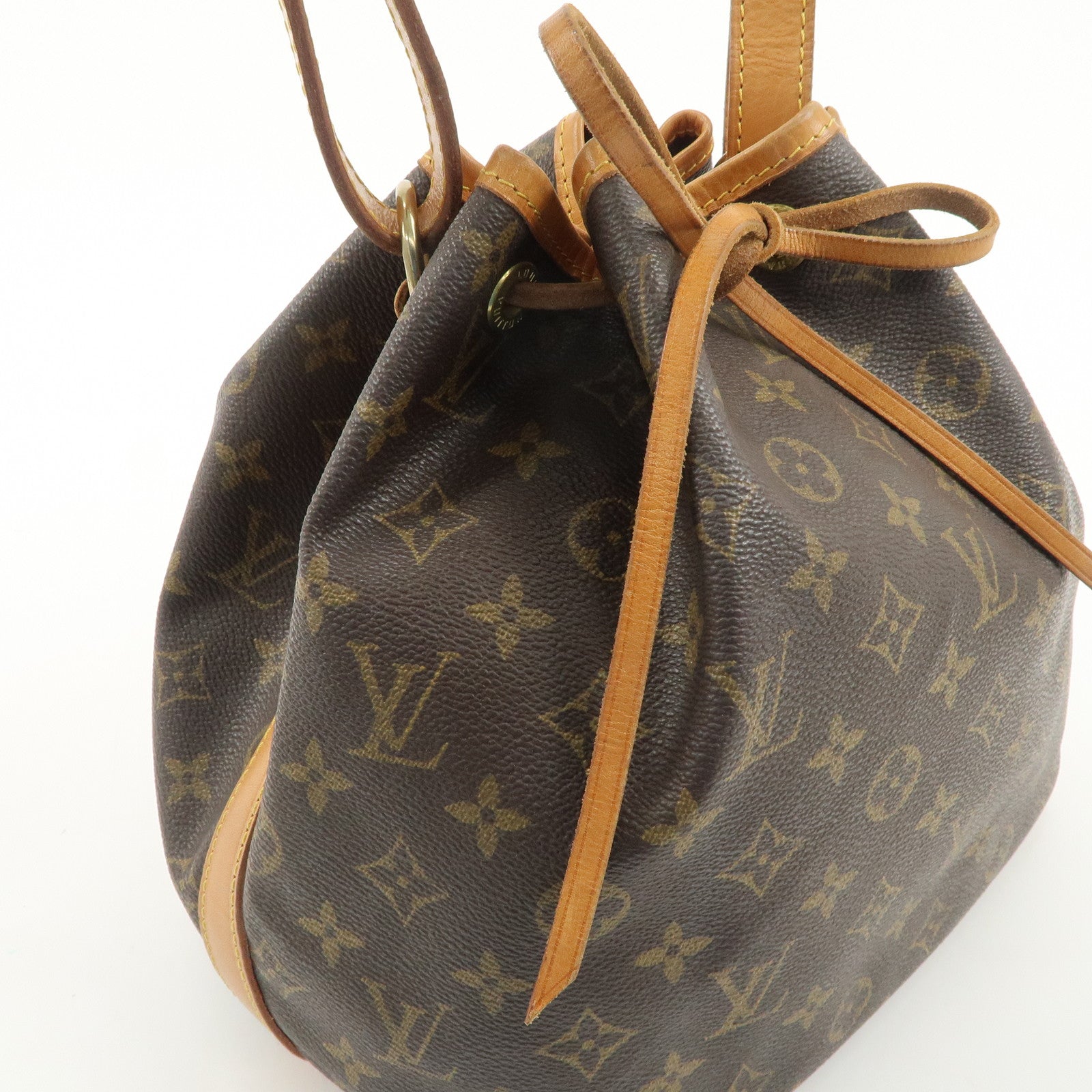 Louis Vuitton Monogram Petit Noe Shoulder Bag Brown M42226 Used