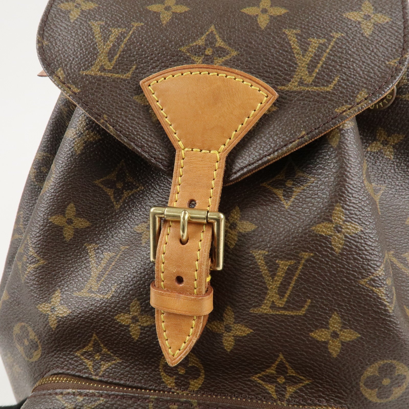 Louis Vuitton Monogram Montsouris MM Back Pack Bag M51136 Used