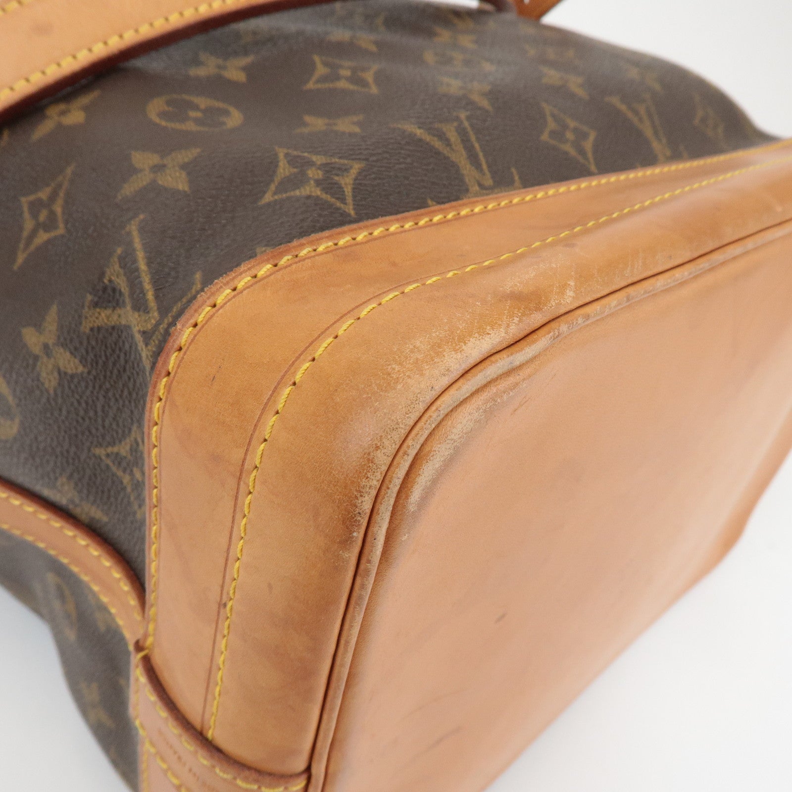 Louis Vuitton Monogram Noe Shoulder Bag Hand Bag Brown M42224 Used