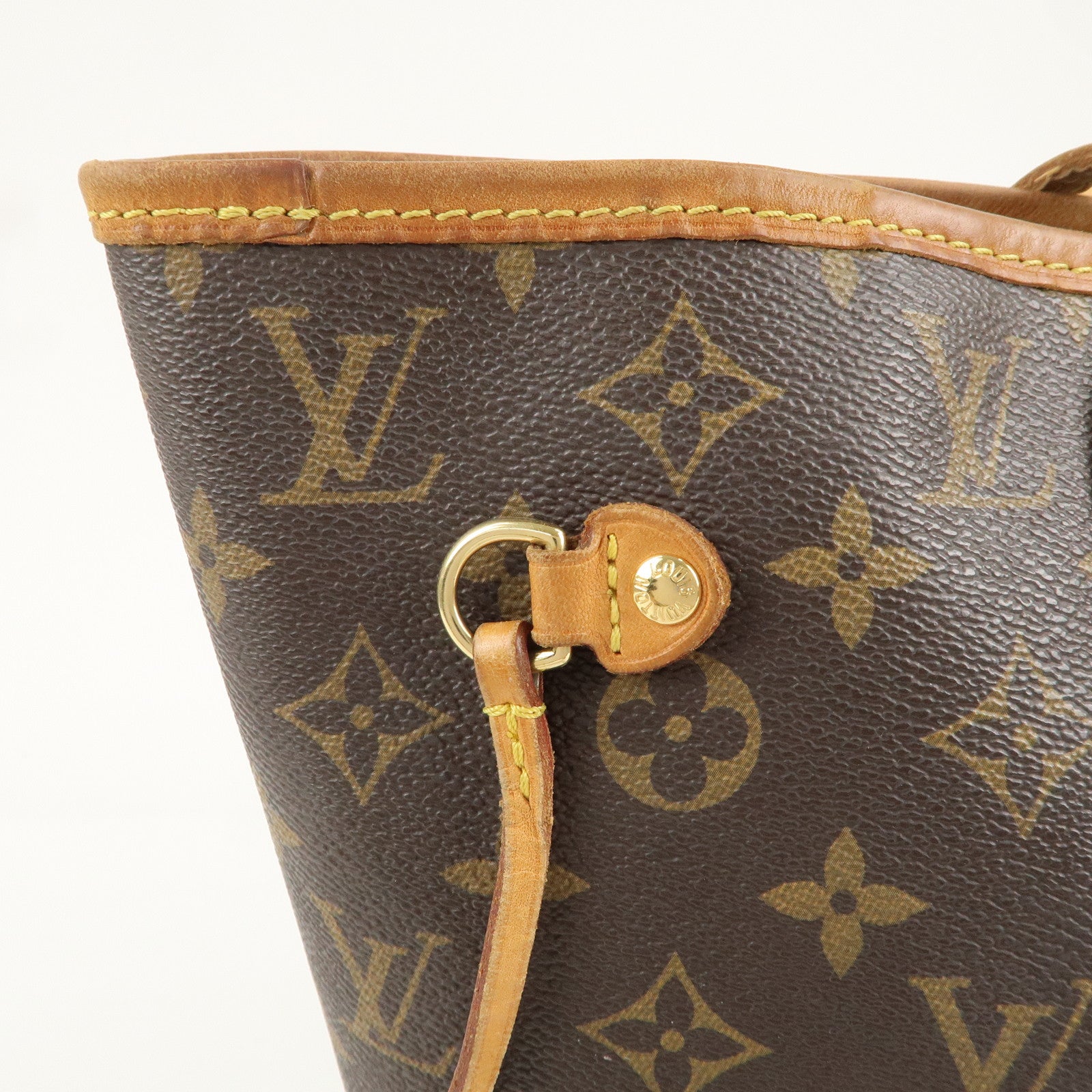 Louis Vuitton Monogram Neverfull MM Tote Bag Brown M40156