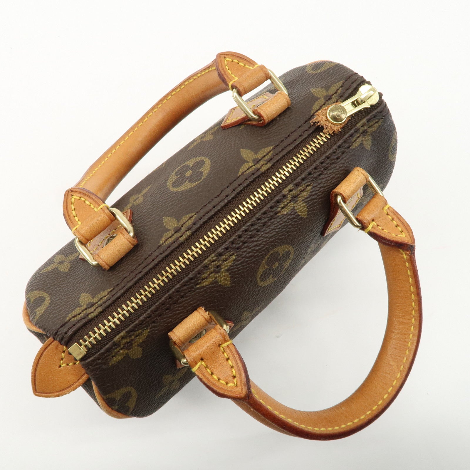 Louis Vuitton Monogram Mini Speedy 
Strap Brown M41534 Used