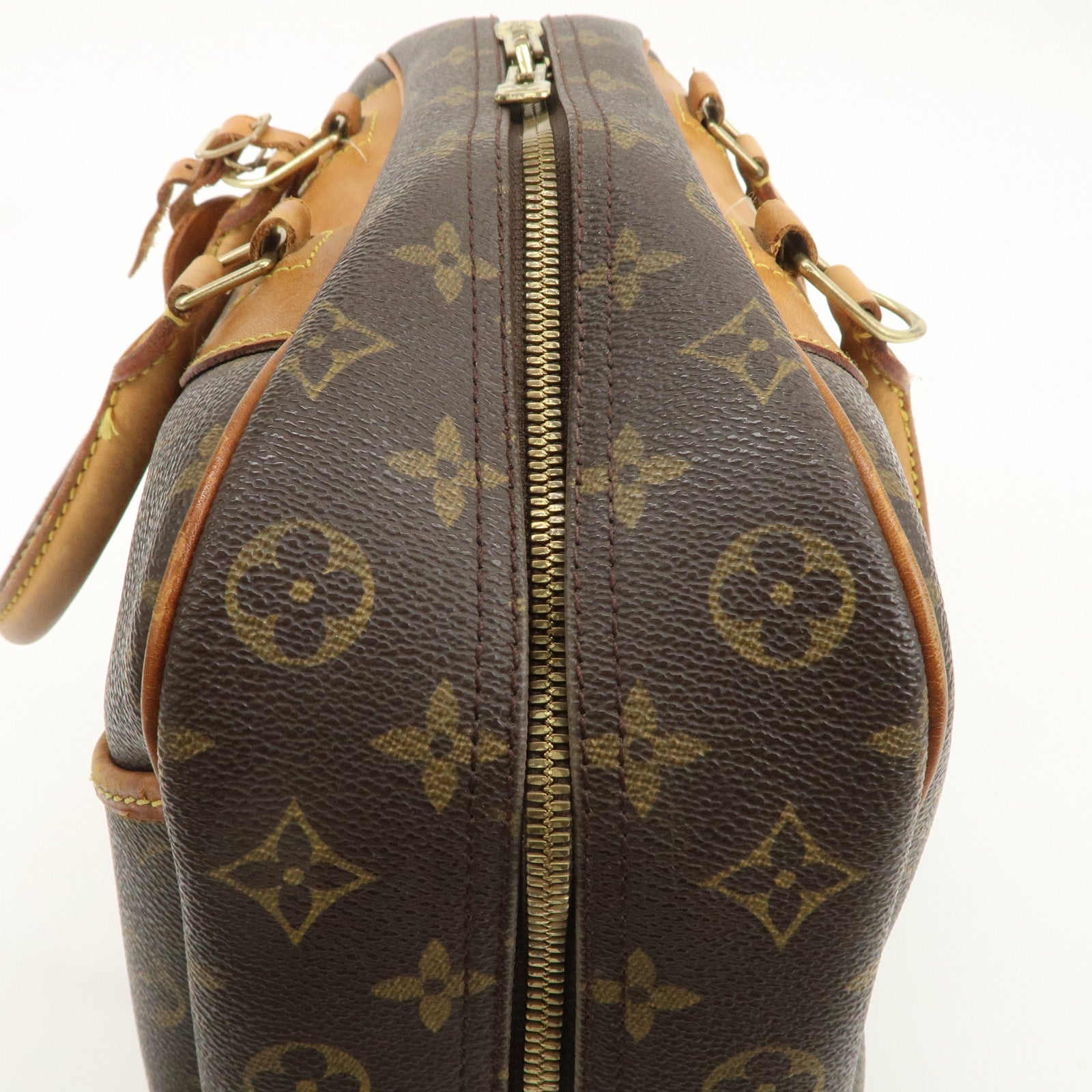 Louis Vuitton Monogram Deauville Hand Bag Brown M47270