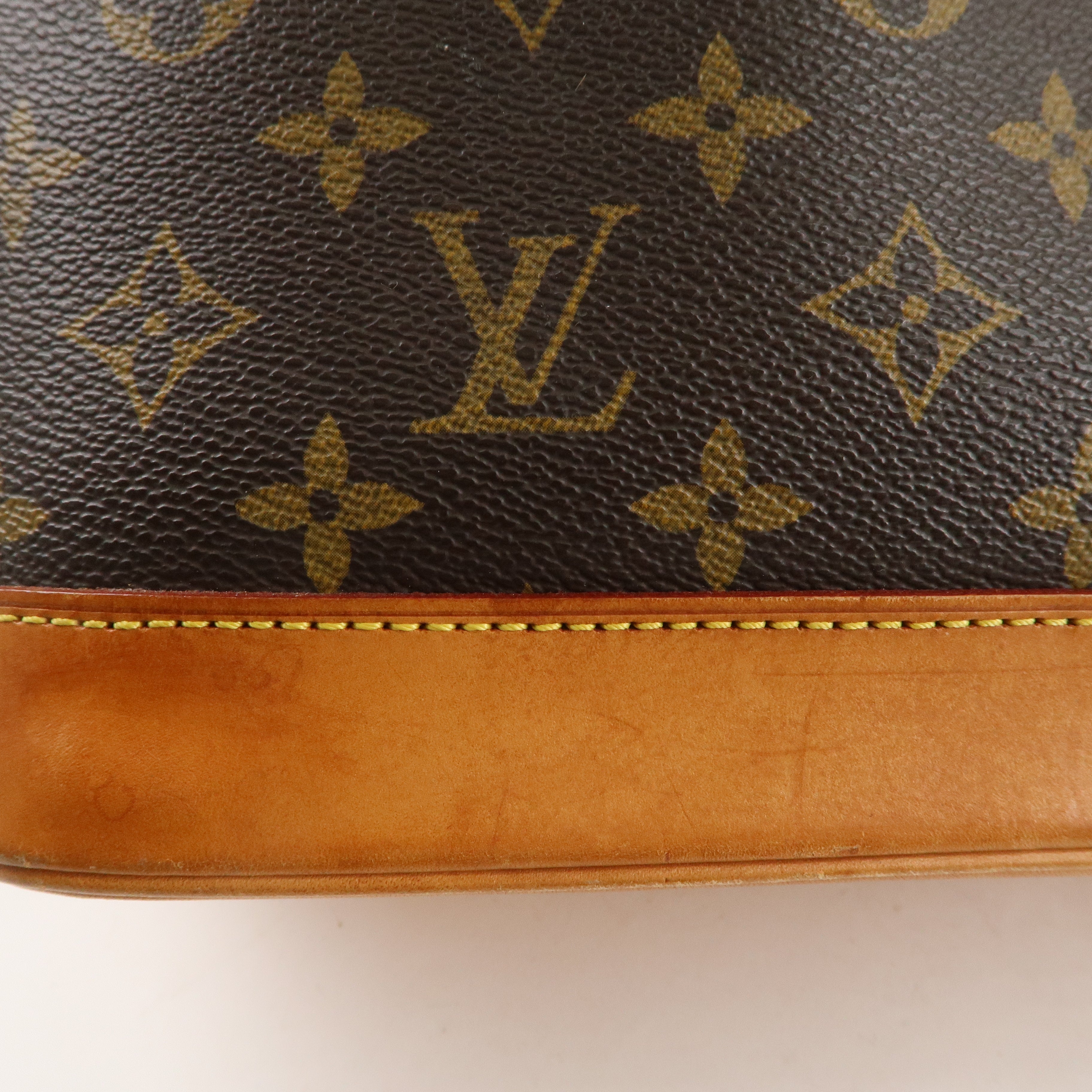 Louis Vuitton Monogram Alma Hand Bag Brown M51130