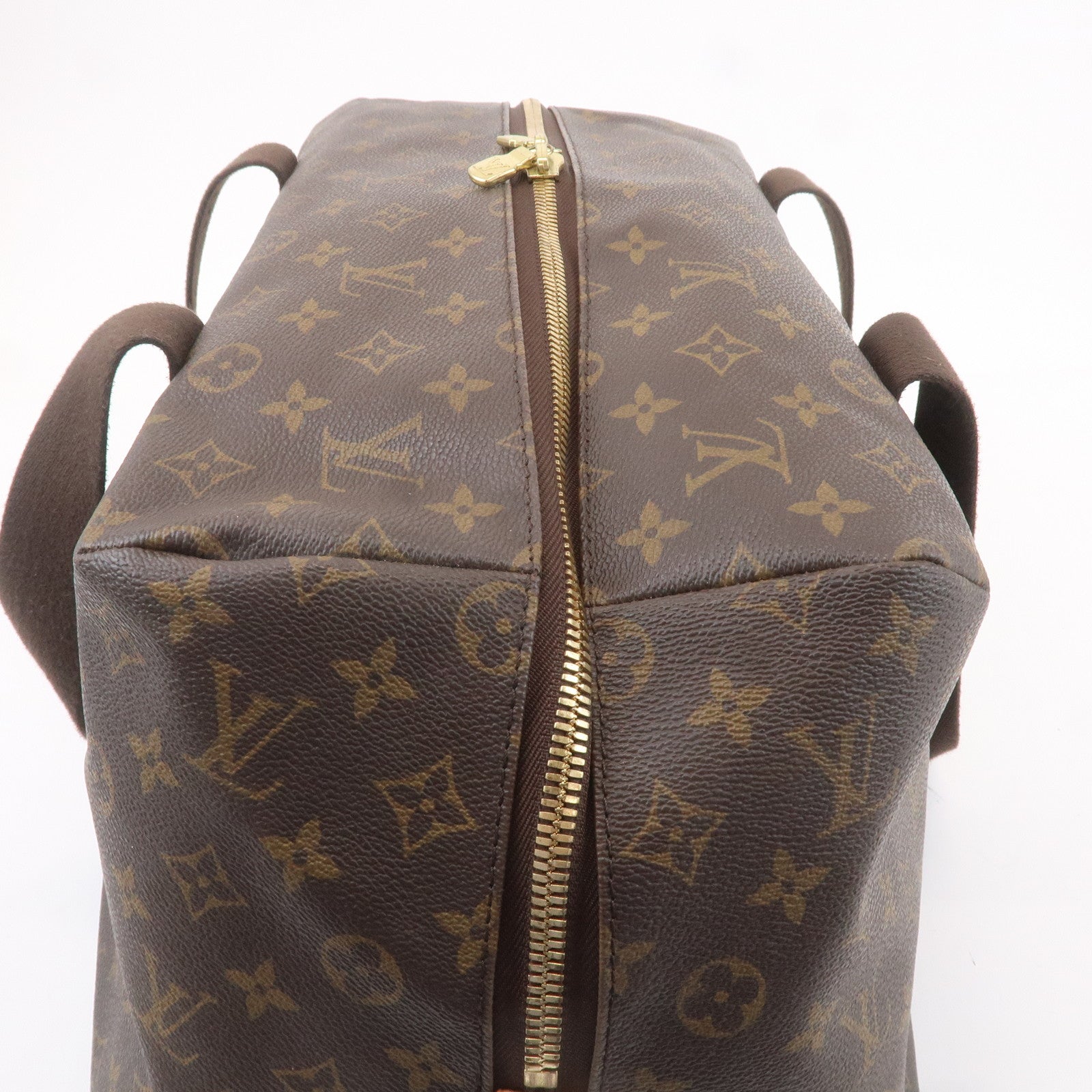 Louis Vuitton Monogram Weekender MM Boston Bag Brown M40476