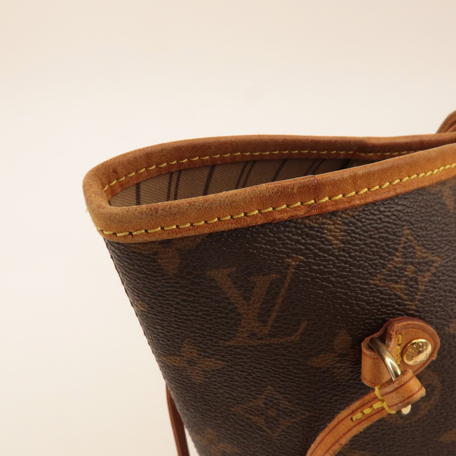 Louis Vuitton Monogram Neverfull MM Tote Bag Brown M40156