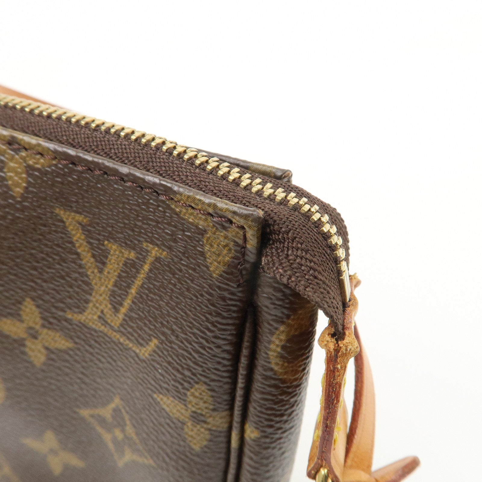 Louis Vuitton Monogram Pochette Accessoires Pouch Hand Bag  M51980 Used