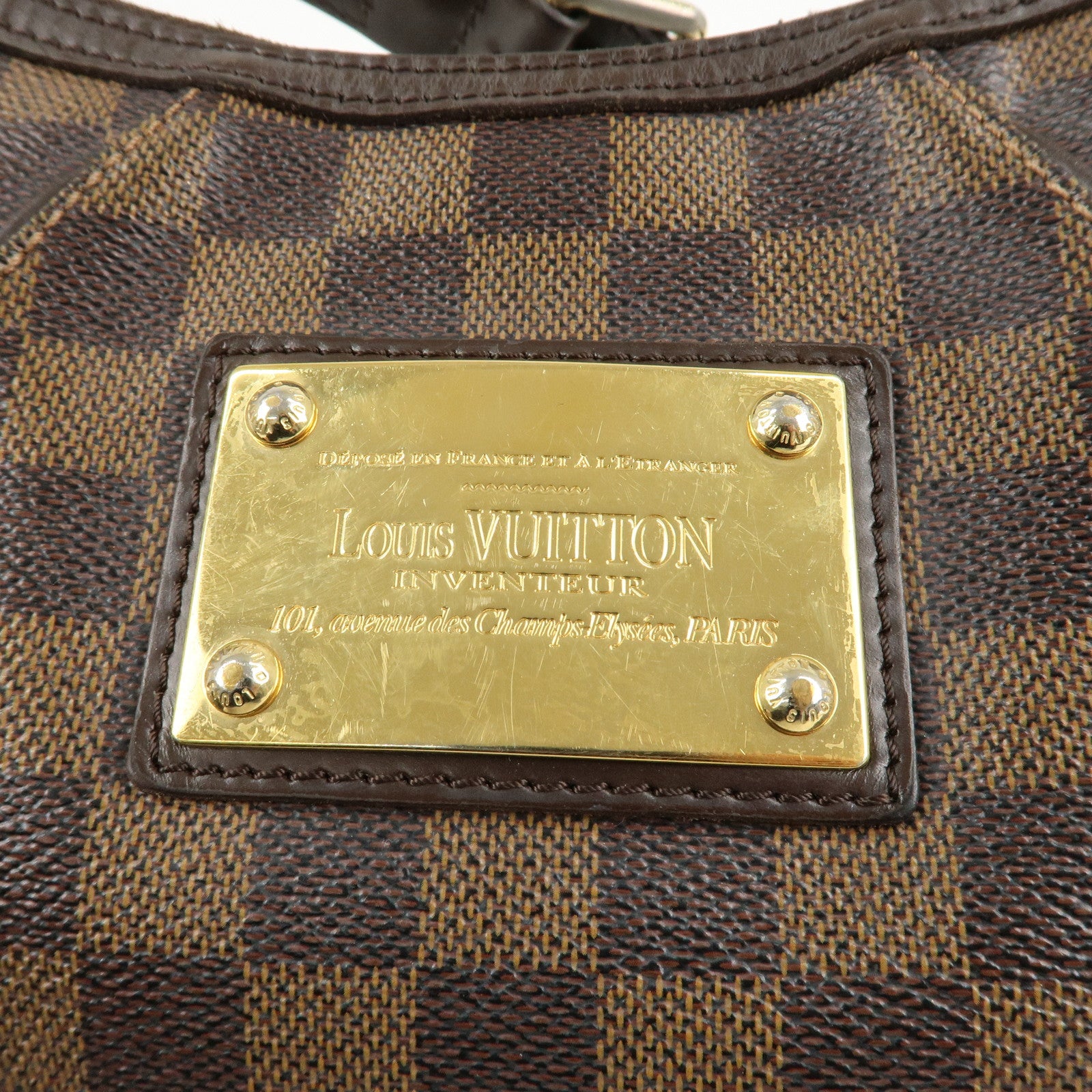 Louis Vuitton Damier Thames GM Shoulder Bag Brown N48181 Used