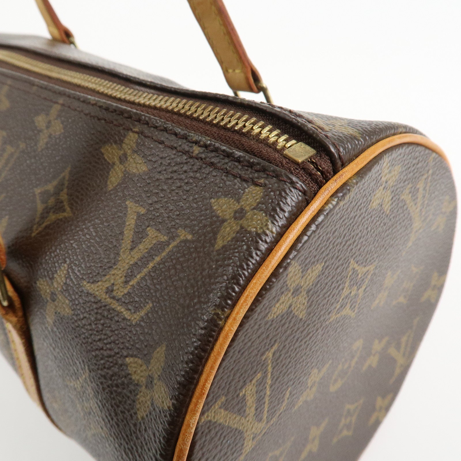 Louis Vuitton Monogram Papillon 30 Hand Bag Brown M51385 Used