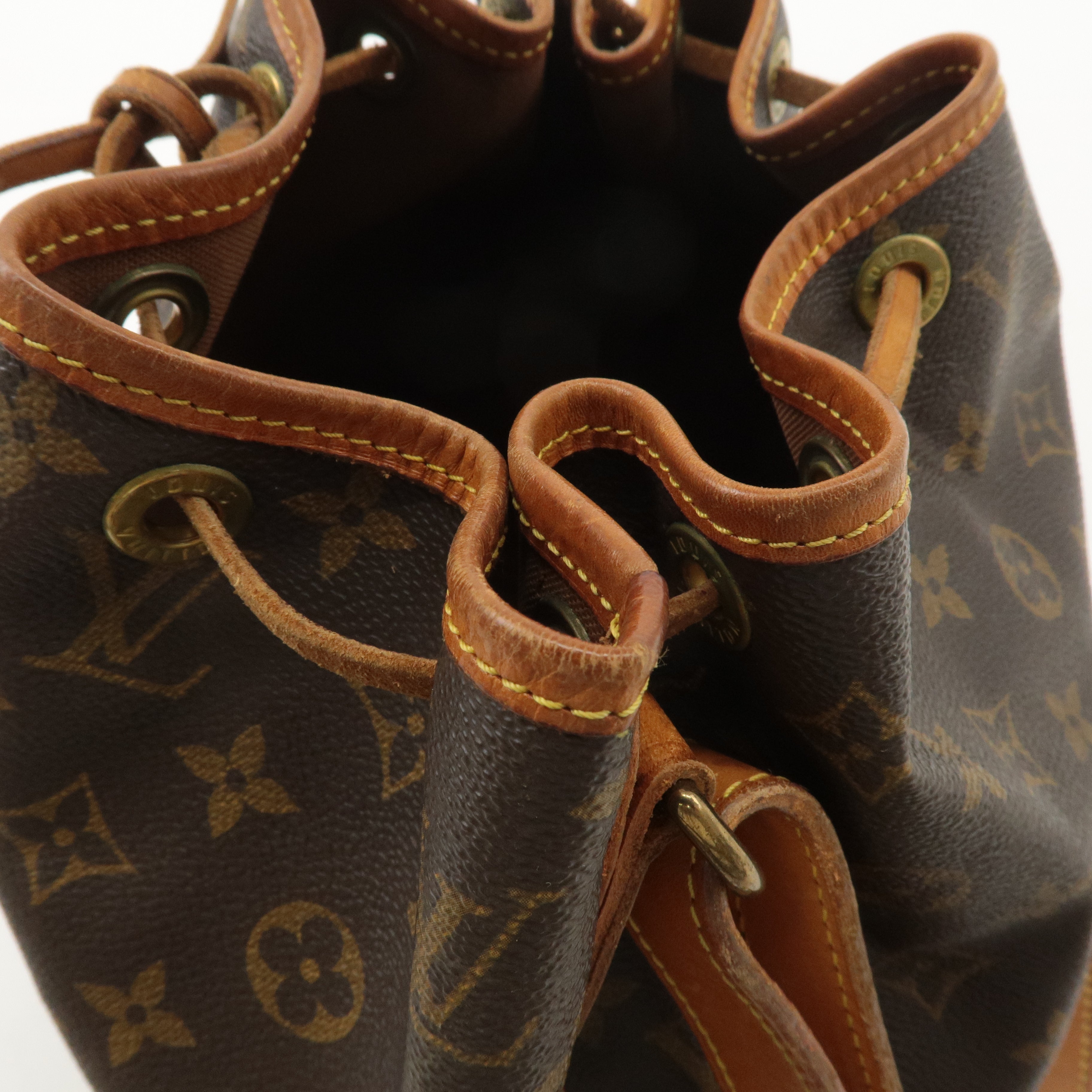 Louis Vuitton Monogram Petit Noe Shoulder Bag Brown M42226