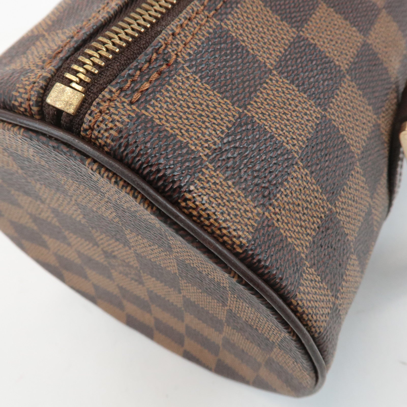 Louis Vuitton Damier Ebene Papillon 30 Hand Bag Brown N51303 Used