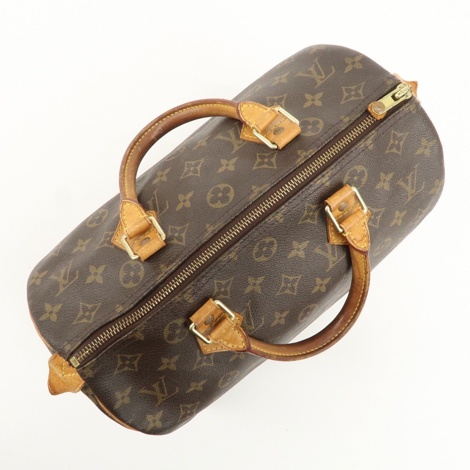 Louis Vuitton Monogram Speedy 30 Hand Bag Boston Bag M41108 Used