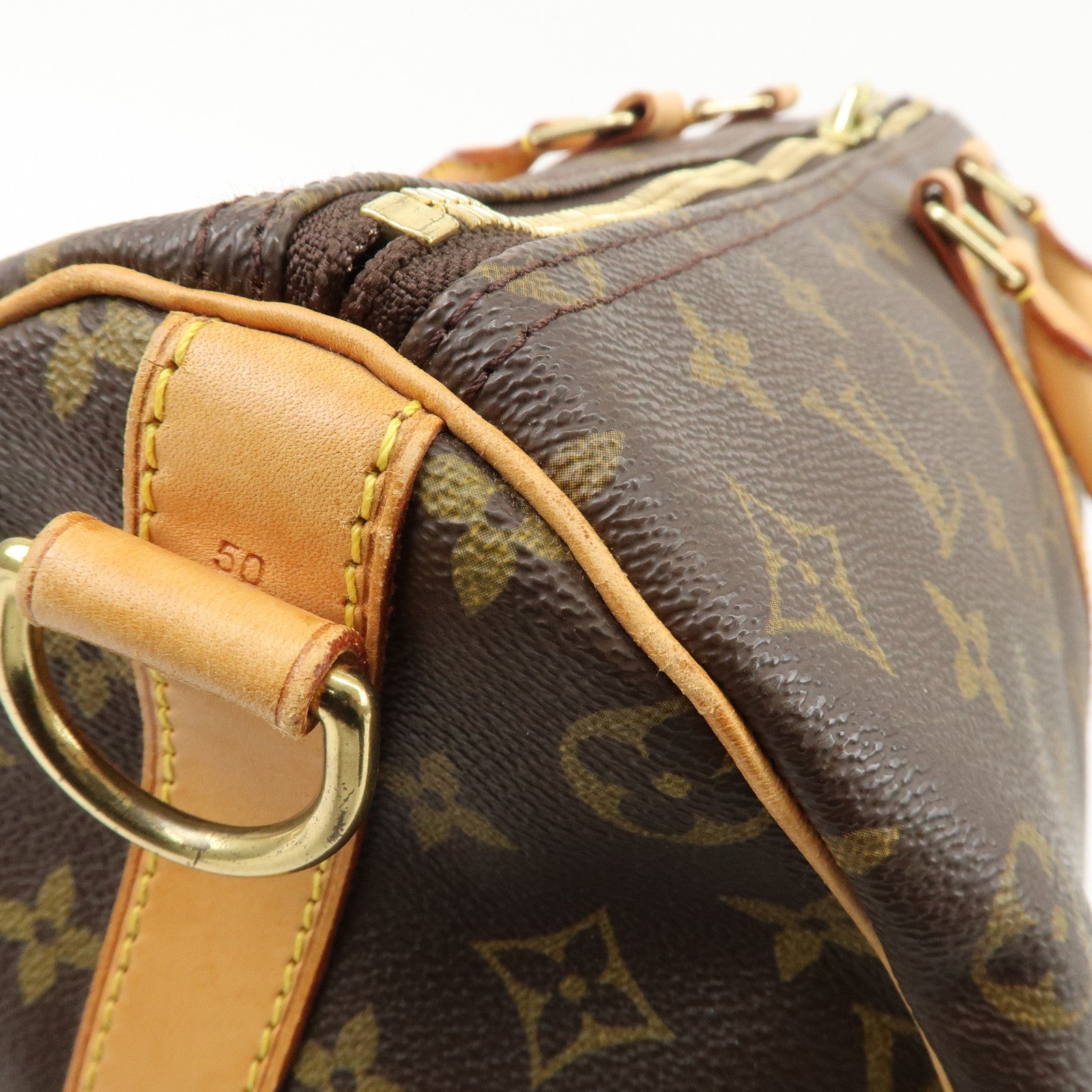 Louis Vuitton Monogram Keep All Bandouliere 50 Boston Bag M41416 Used