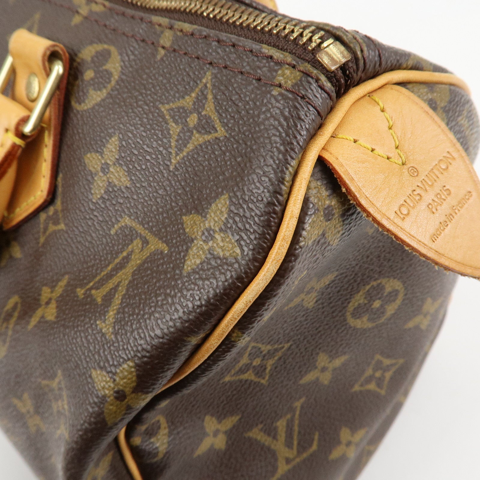 Louis Vuitton Monogram Speedy 30 Hand Bag Boston Bag M41526 Used