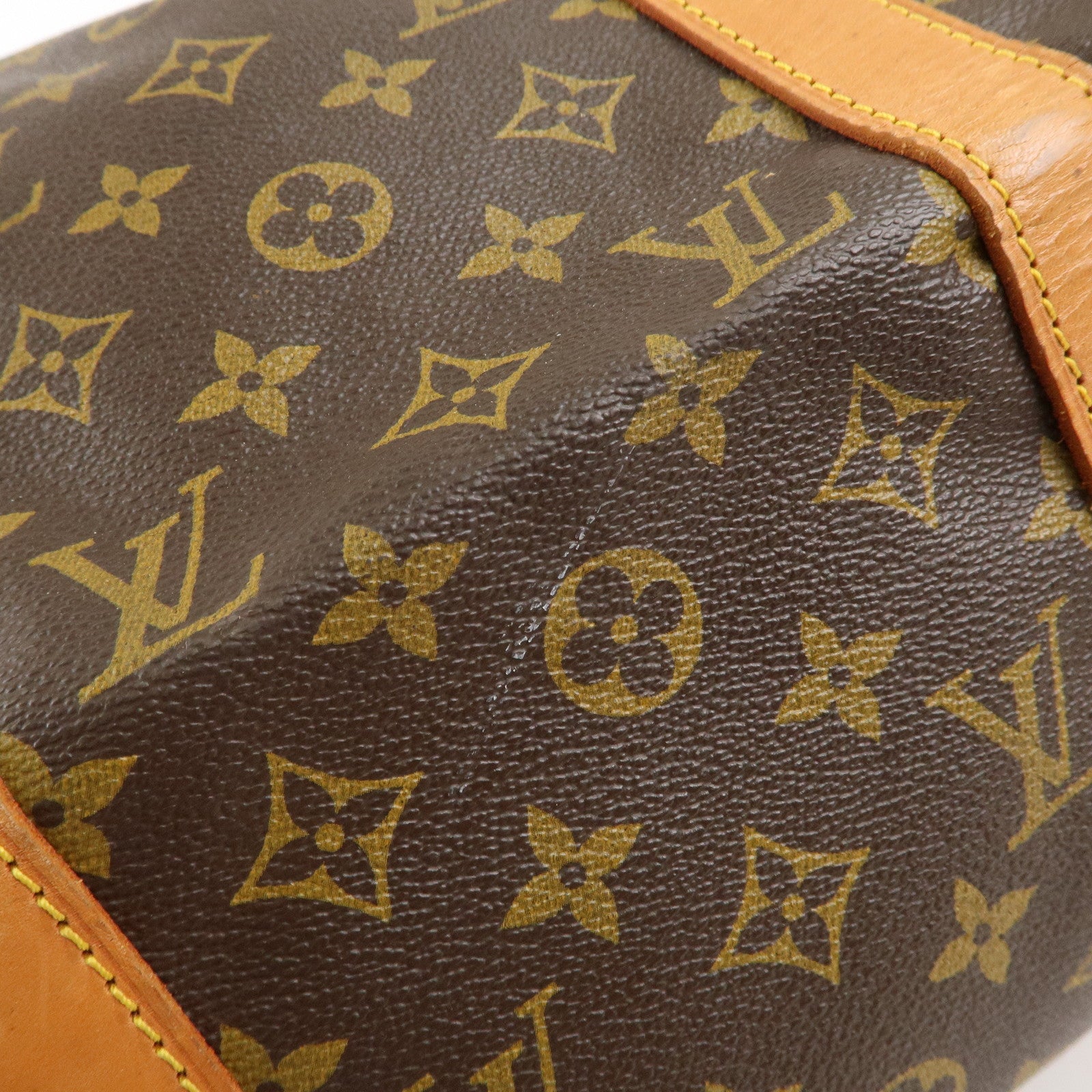 Louis Vuitton Monogram Sac Souple 45 Boston Bag Brown M41624