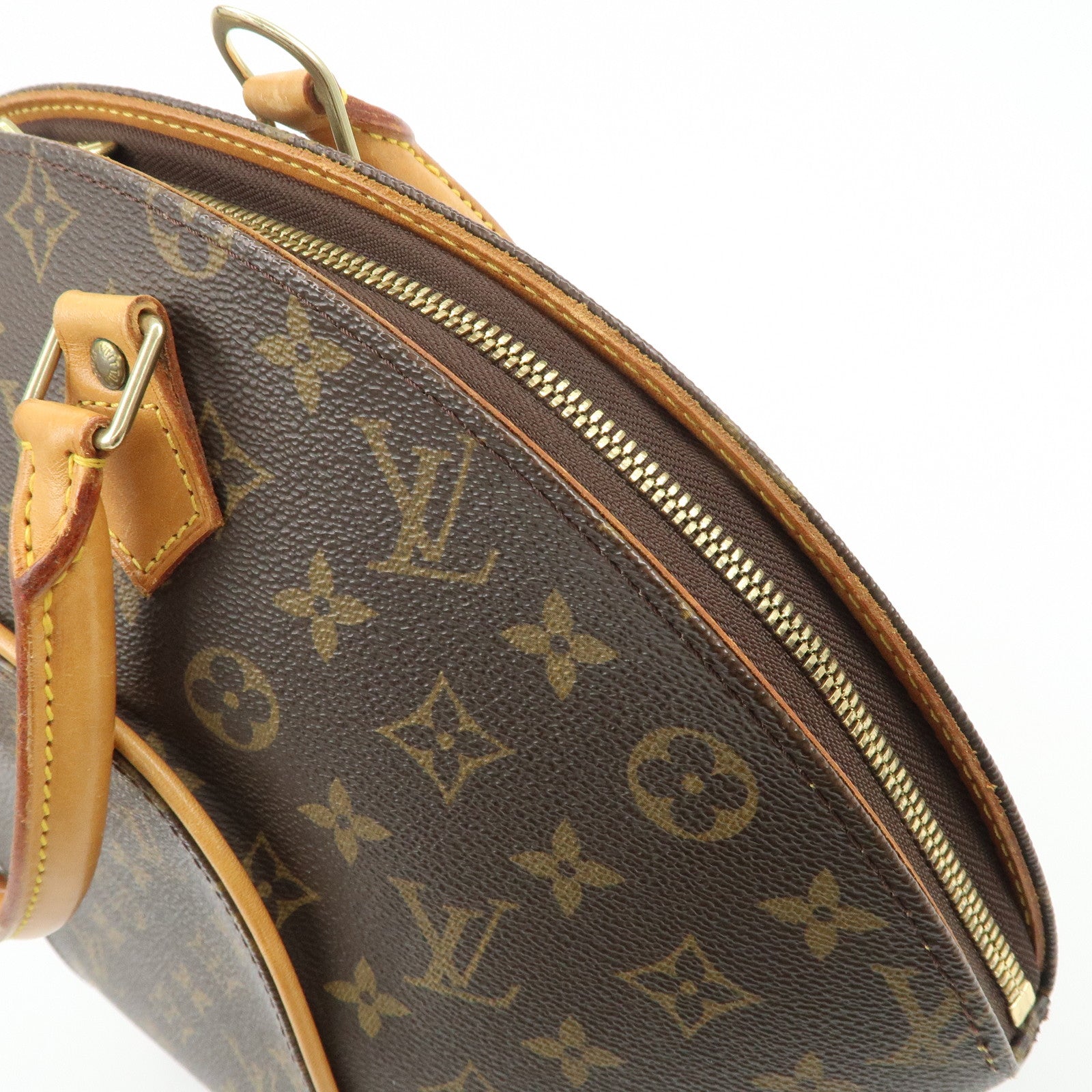 Louis Vuitton Monogram Ellipse MM Hand Bag Brown M51126 Used